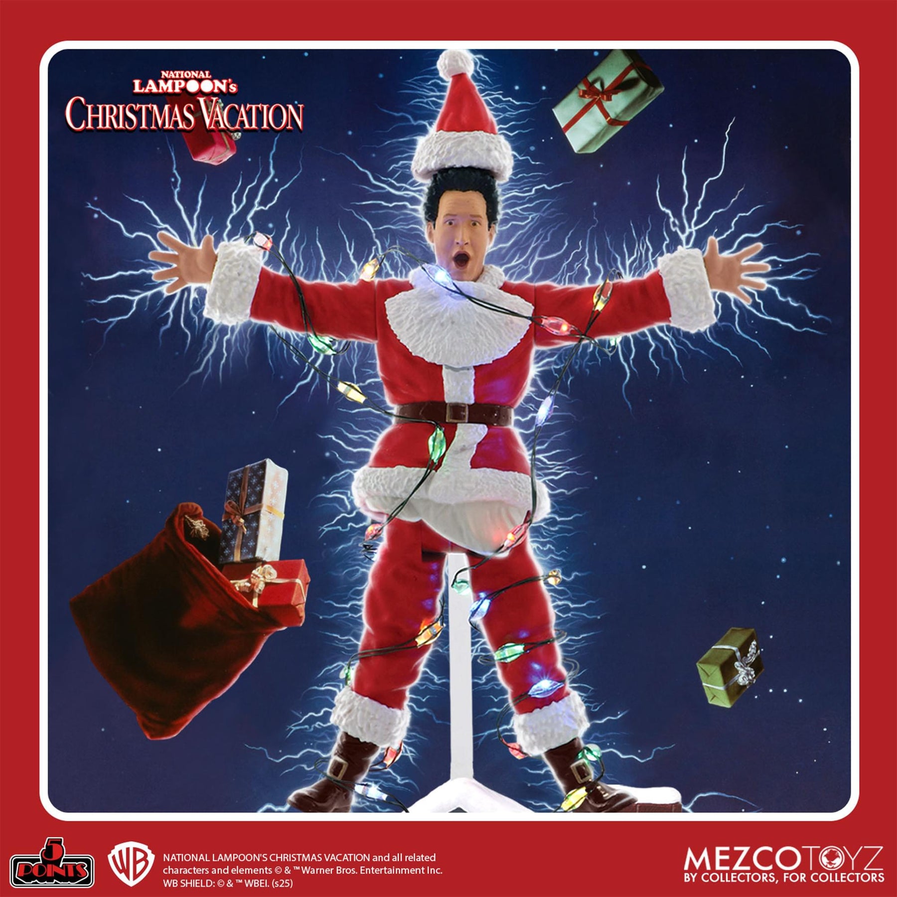 National Lampoon's Christmas Vacation 5 Points Action Figure | Light Shock Clark