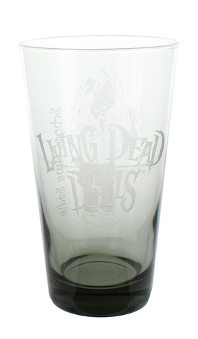 Living Dead Dolls Hand-Etched Pint Glass, School Time Sadie