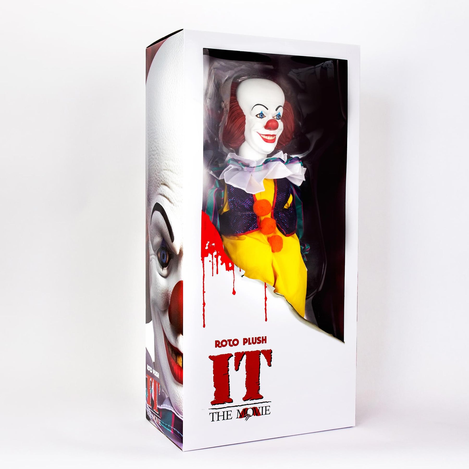 IT (1990) Mezco Designer Series 18 Inch Pennywise Roto Plush