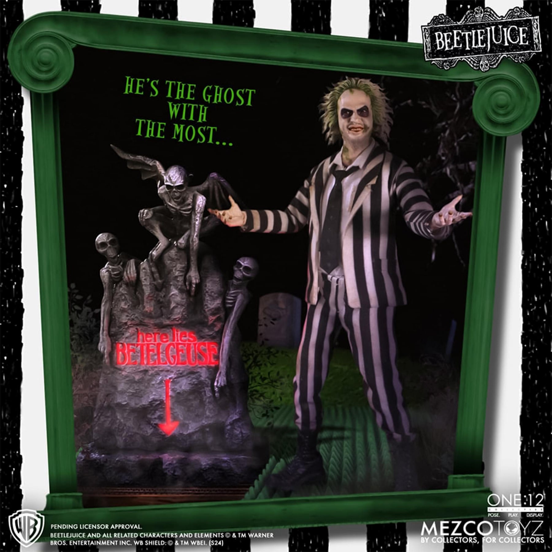 Beetlejuice One:12 Collective Action Figure | Deluxe Edition