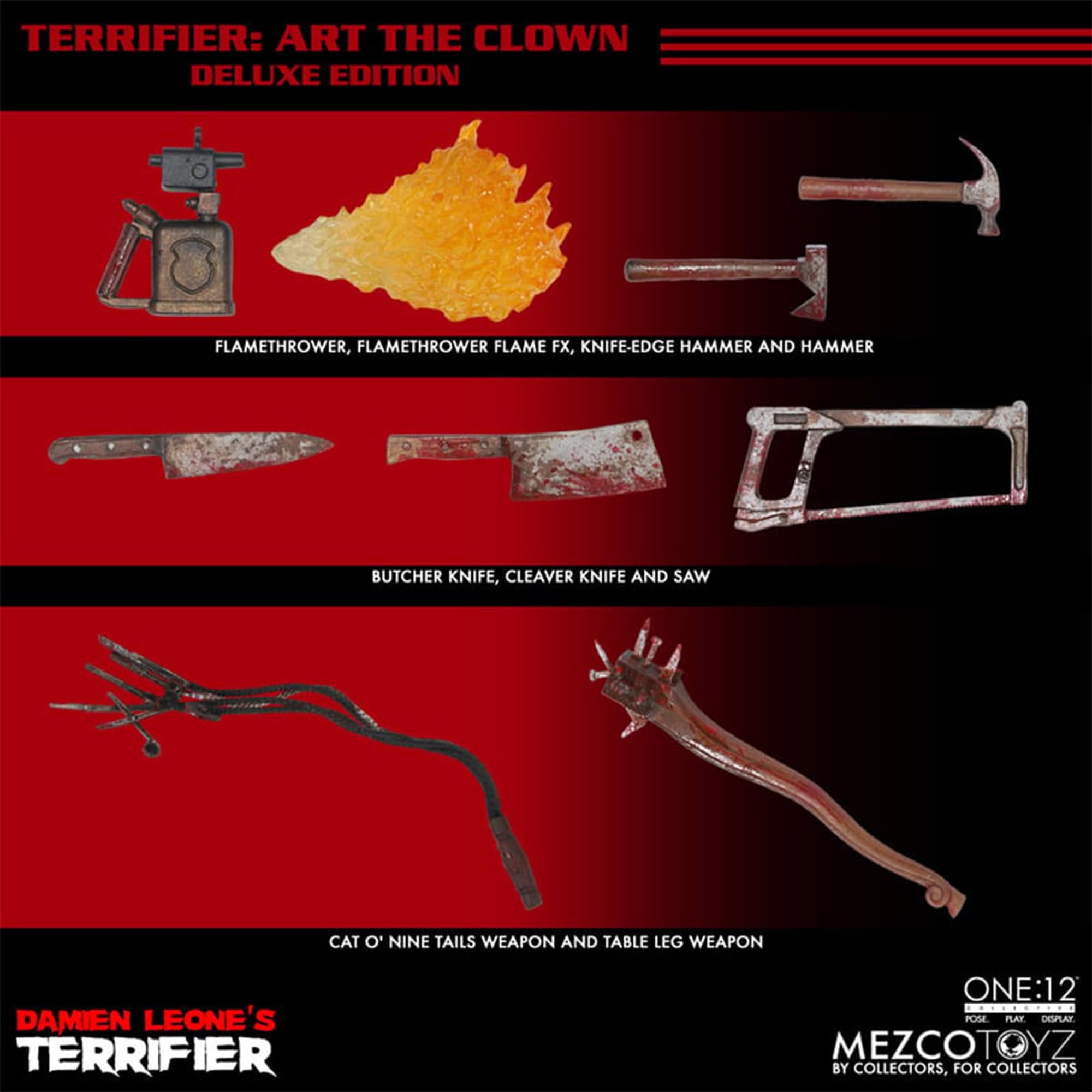 Terrifier One:12 Collective Deluxe Art the Clown Figure