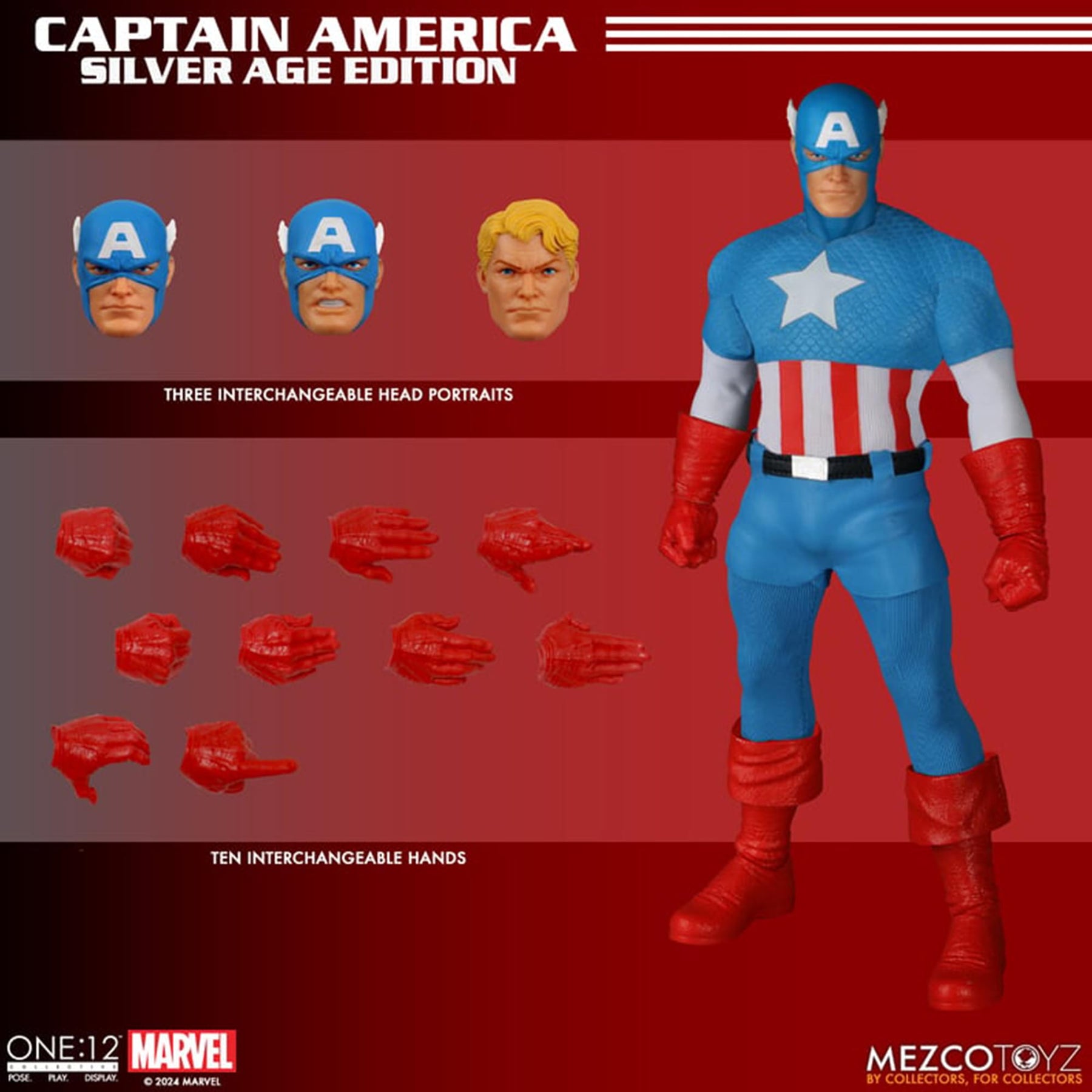 Marvel One:12 Collective Captain America Silver Age Edition Action Figure
