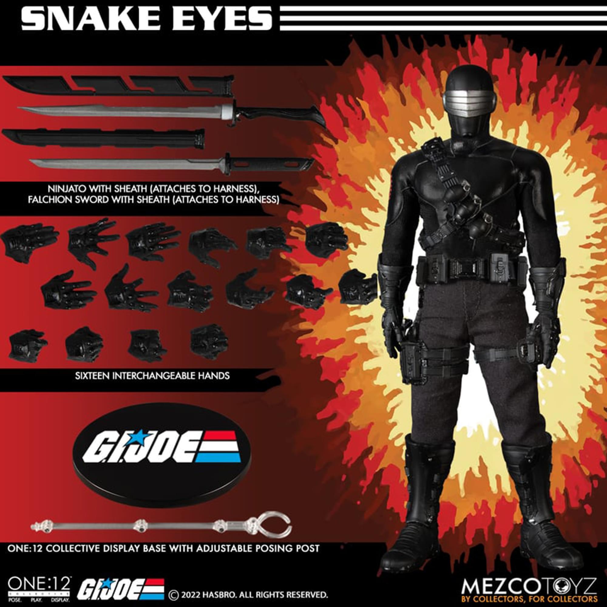 GI Joe One:12 Collective Snake Eyes Action Figure | Deluxe Edition