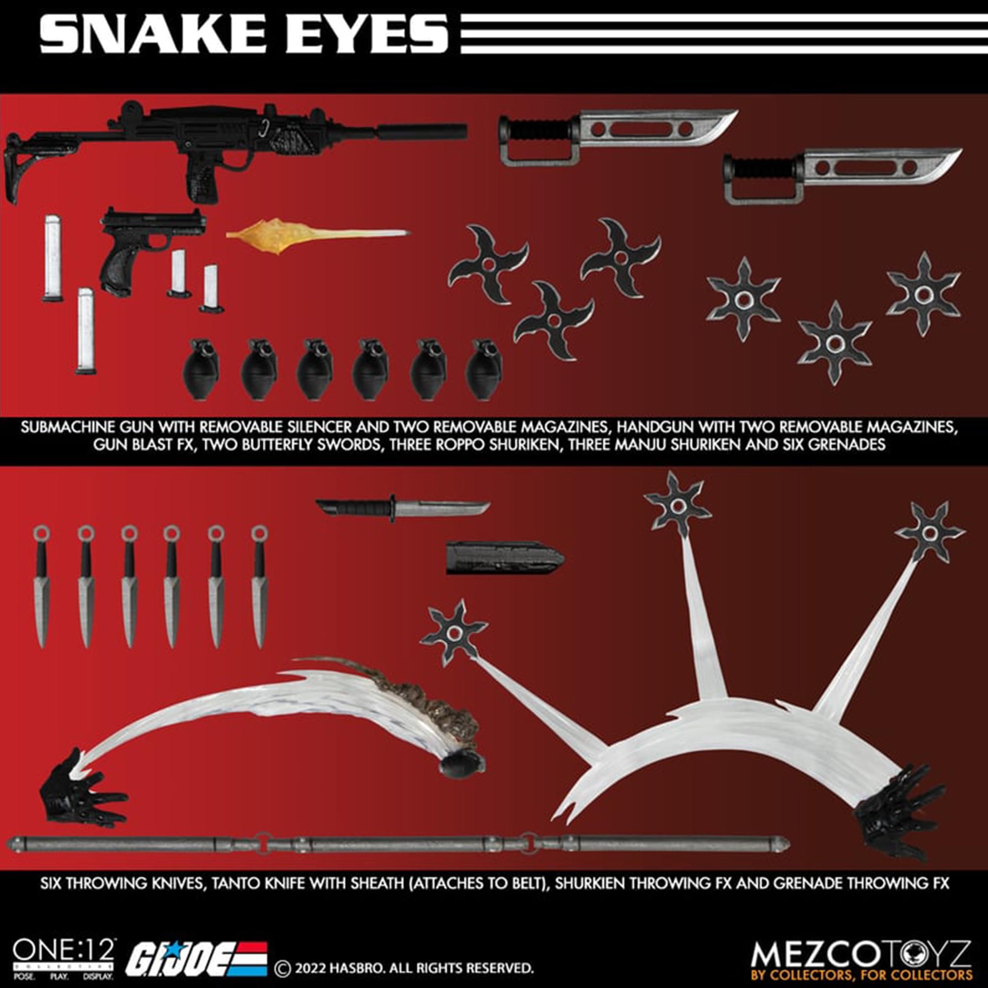 GI Joe One:12 Collective Snake Eyes Action Figure | Deluxe Edition
