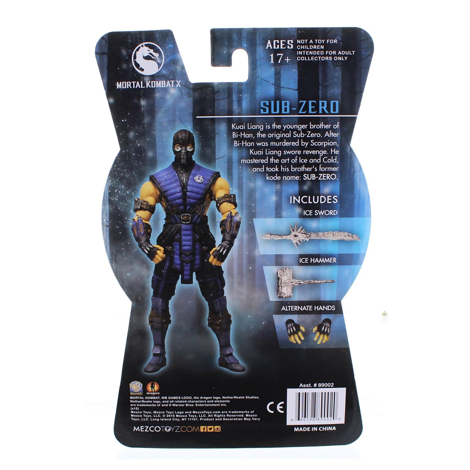 Mortal Kombat Sub-Zero 6" Action Figure
