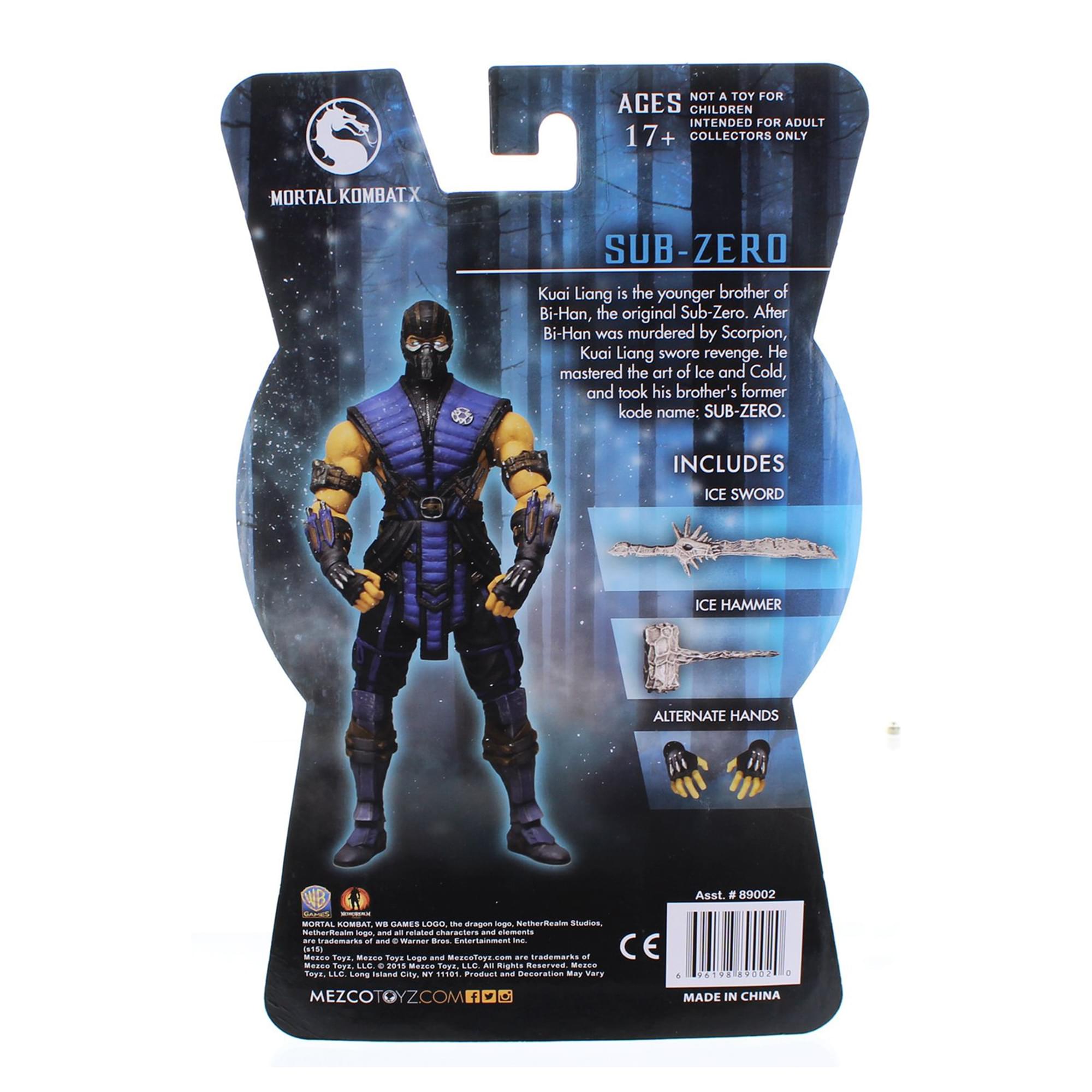 Mortal Kombat Sub-Zero 6" Action Figure