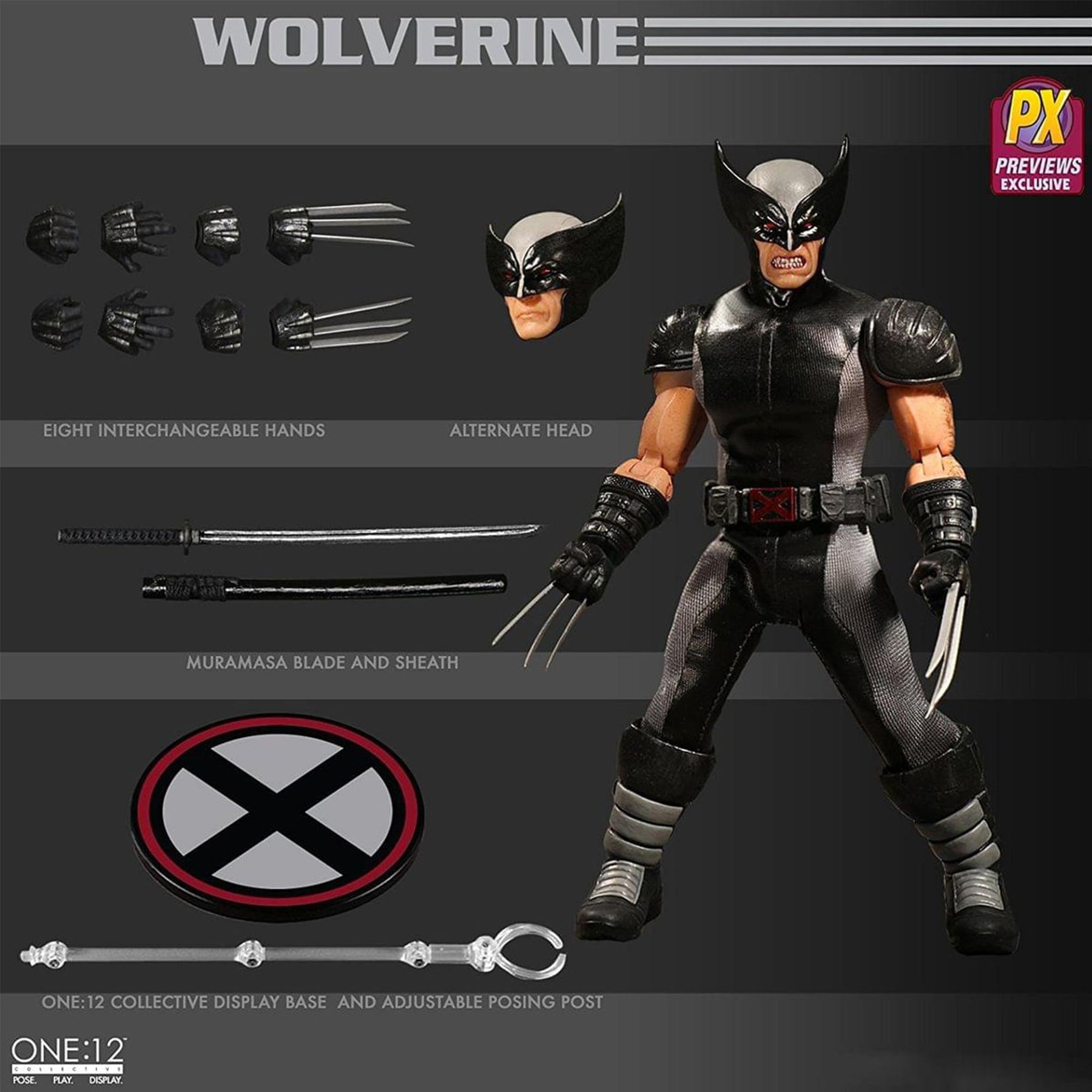 Marvel One:12 Collective 6" X-Force Wolverine Action Figure, Previews Exclusive