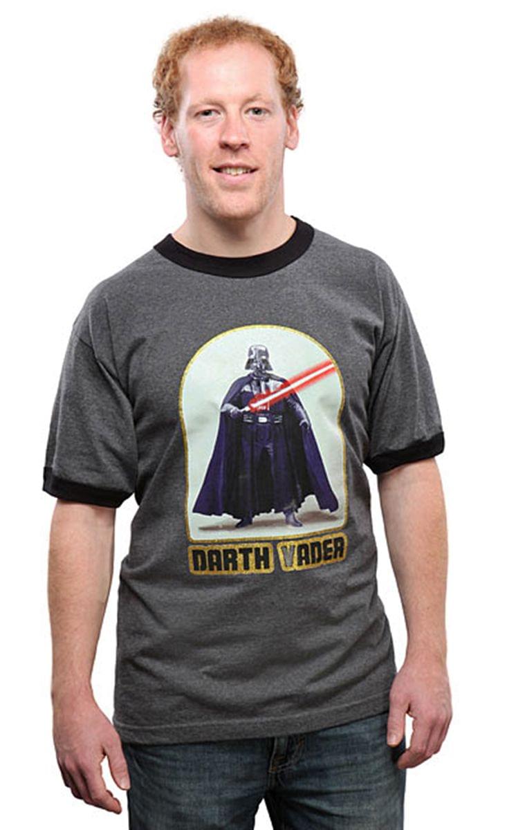 Star Wars Retro Darth Vader Adult Ringer T-Shirt