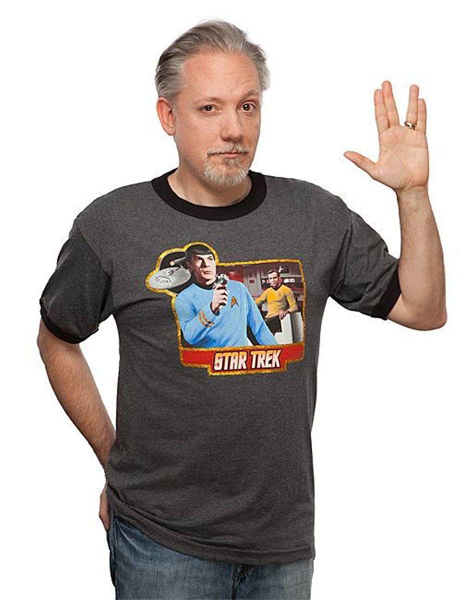 Star Trek Retro Spock Adult Ringer T-Shirt