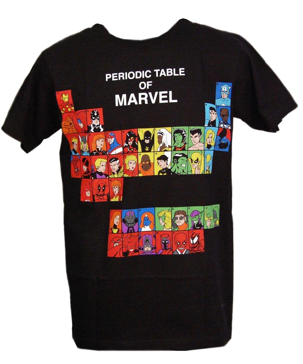 Periodic Table Of Marvel T-Shirt Adult