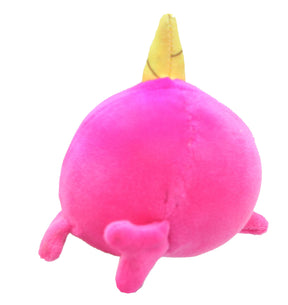 Moosh-Moosh 3 Inch Plushy Skwishy - Bubblegum the Pink Narwhal