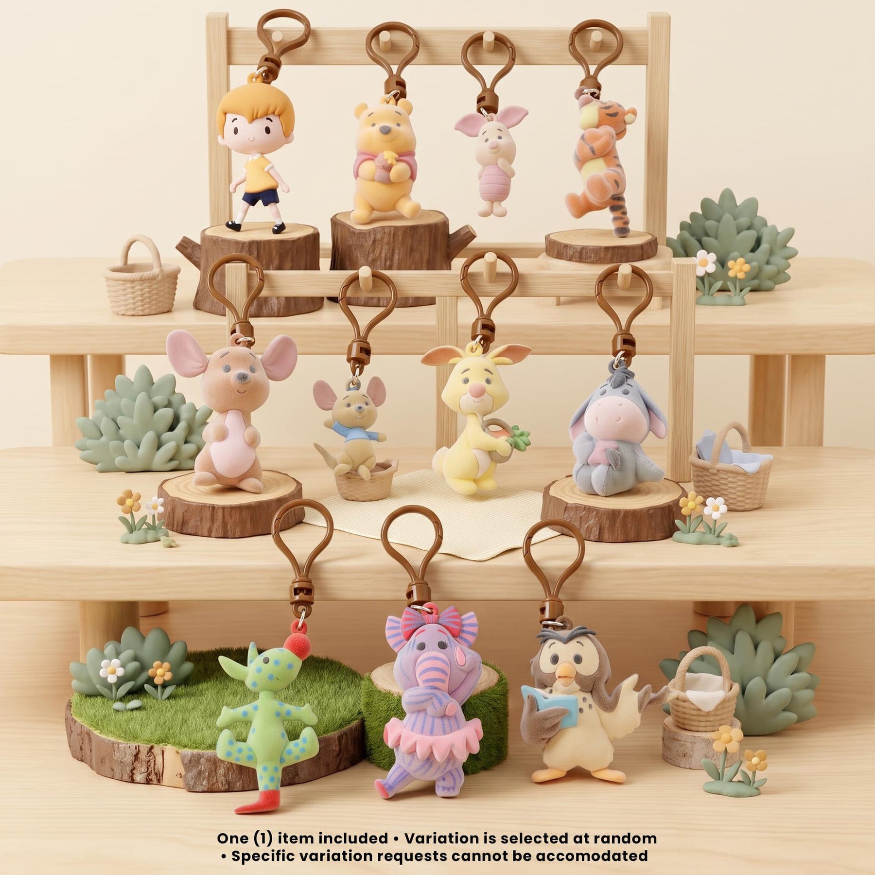 Disney Series 78 Winnie The Pooh Blind Bag 3D Foam Bag Clip | 1 Random
