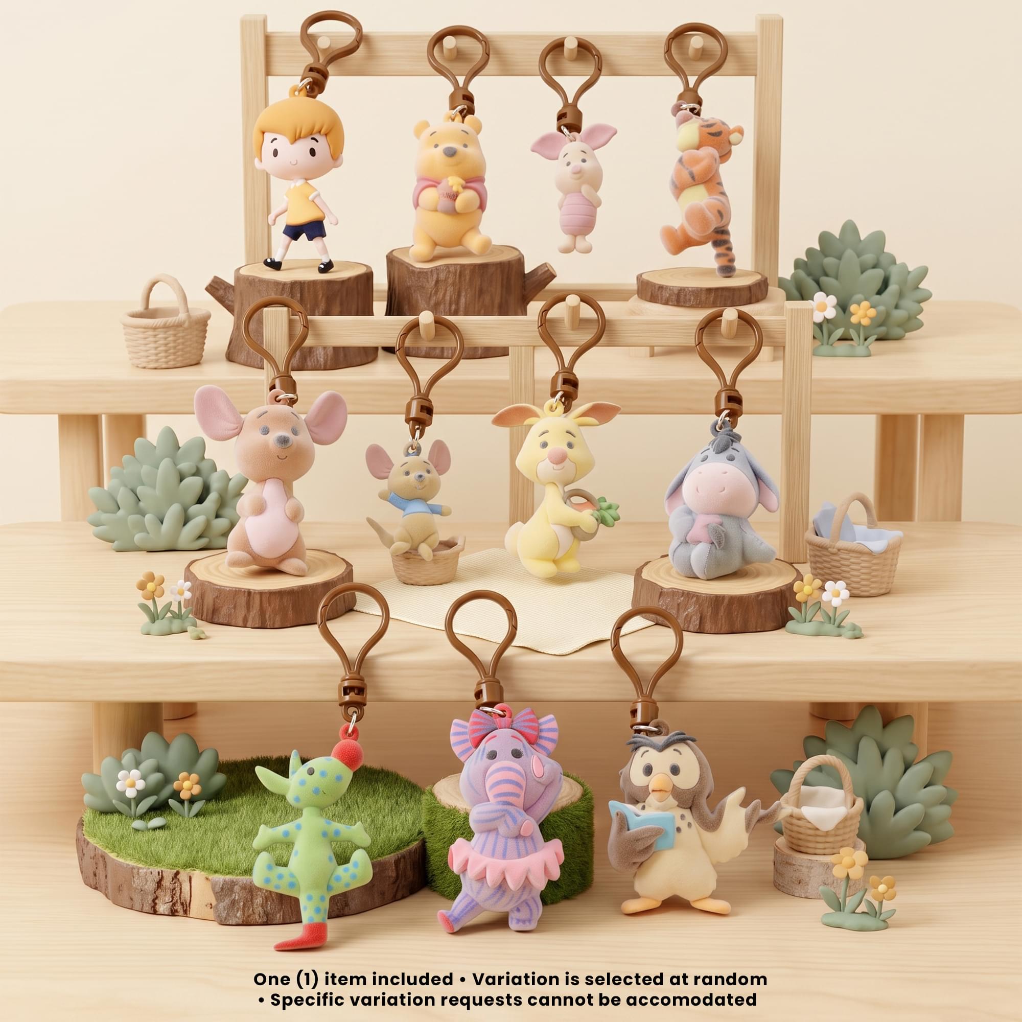 Disney Series 78 Winnie The Pooh Blind Bag 3D Foam Bag Clip | 1 Random