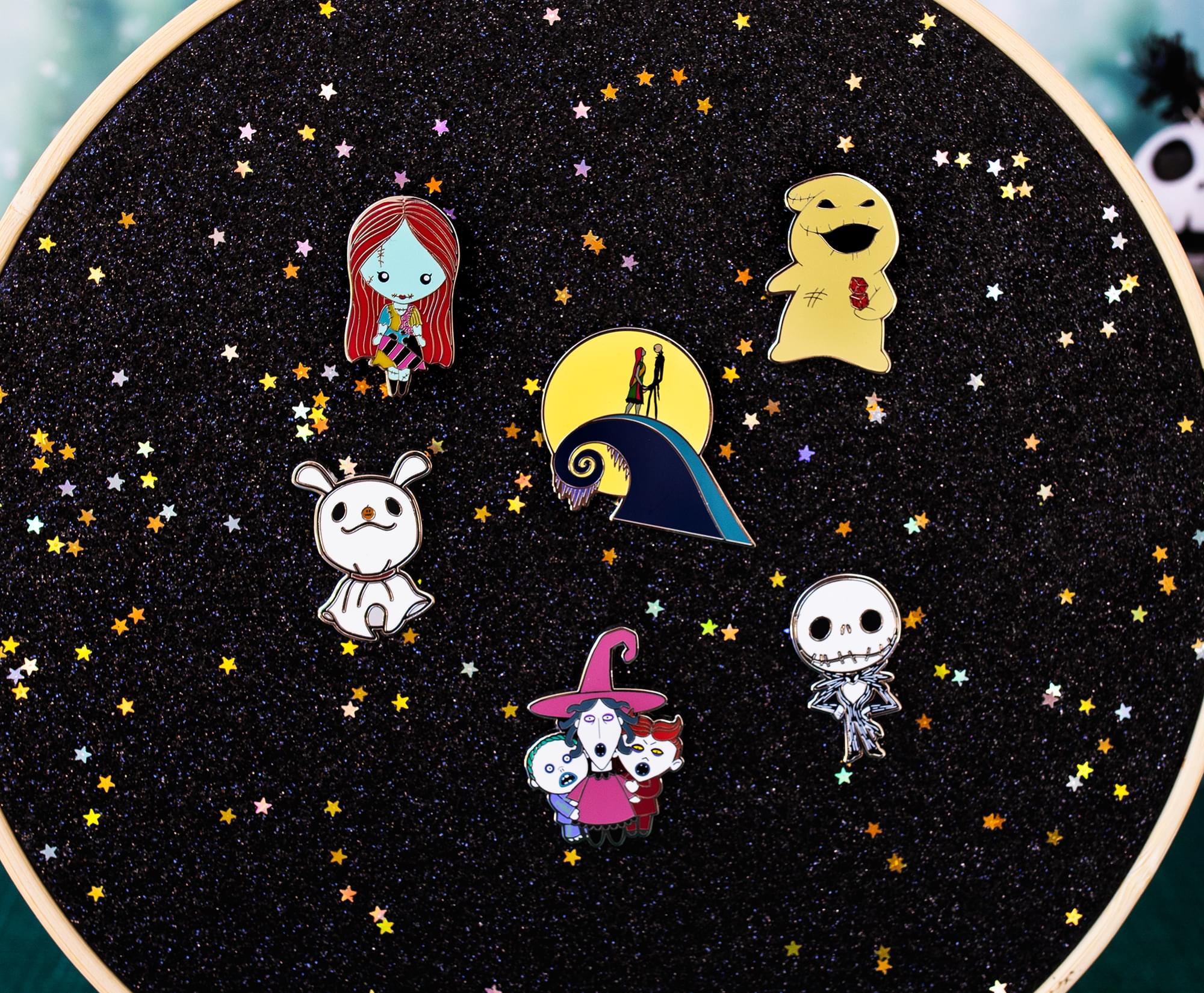 Disney Nightmare Before Christmas 6-Piece Enamel Pin Set | SDCC 2022 Exclusive