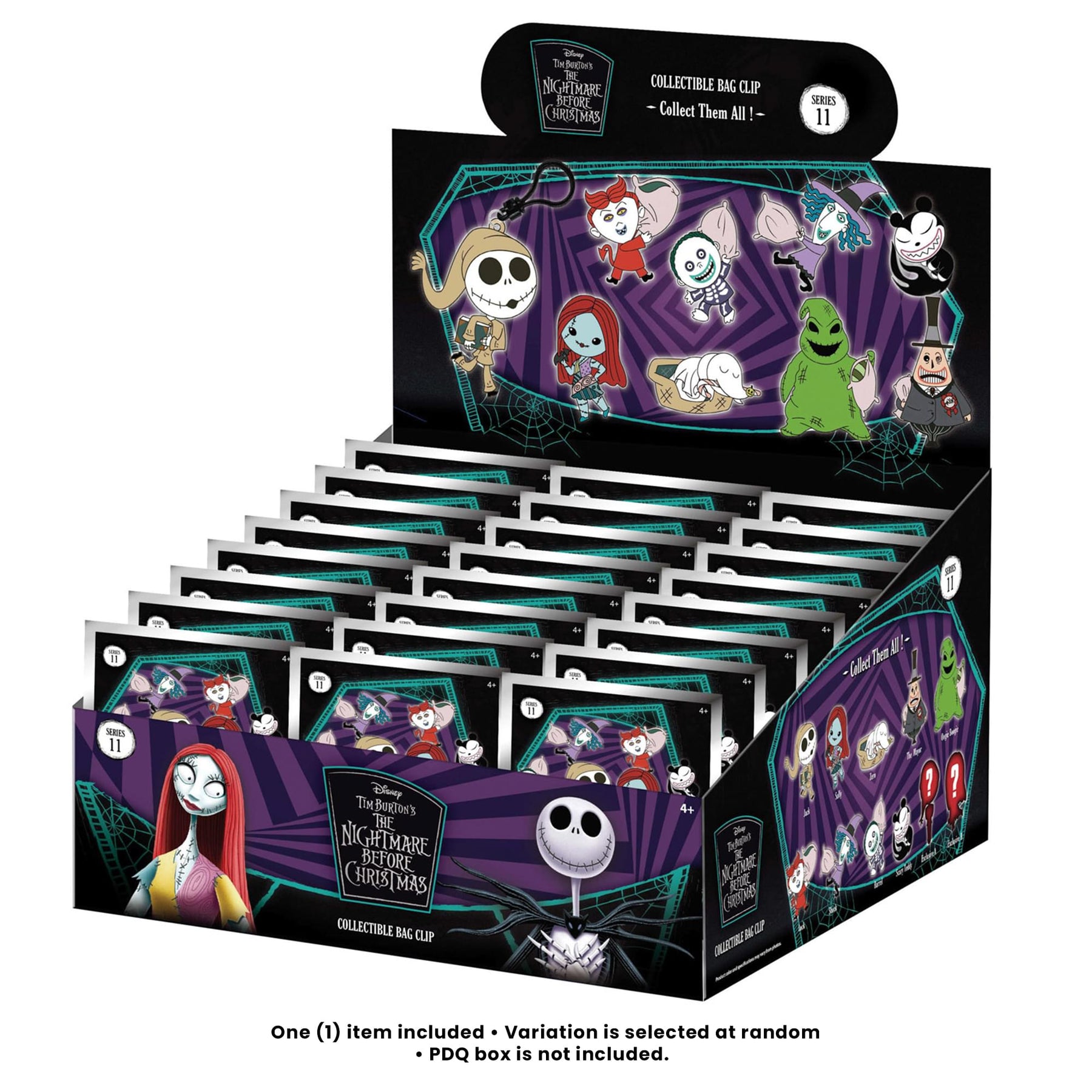 Disney Nightmare Before Christmas Series 11 Blind Bag 3D Foam Bag Clip | 1 Random