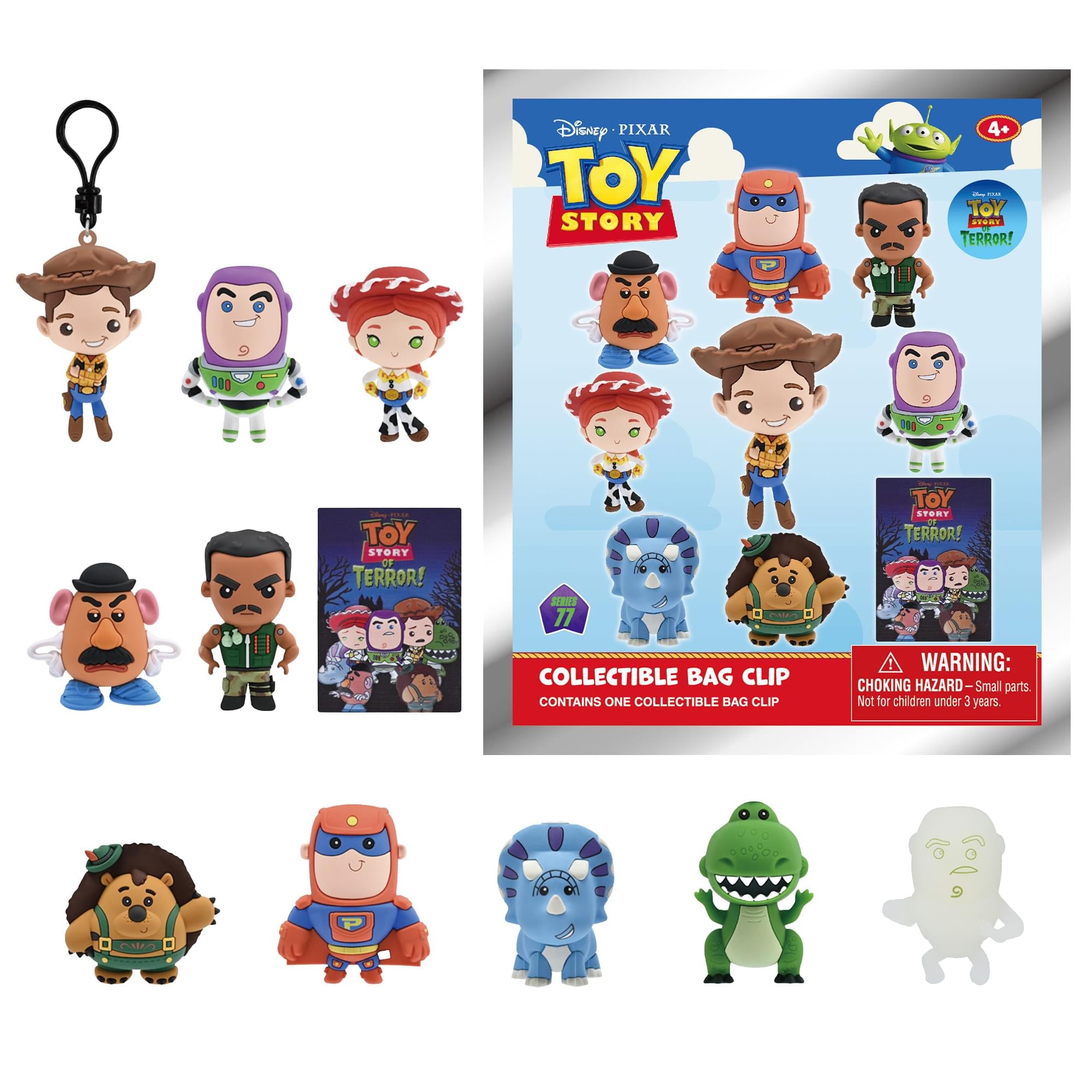 Disney Series 77 Toy Story Of Terror Blind Bag 3D Foam Bag Clip | 1 Random