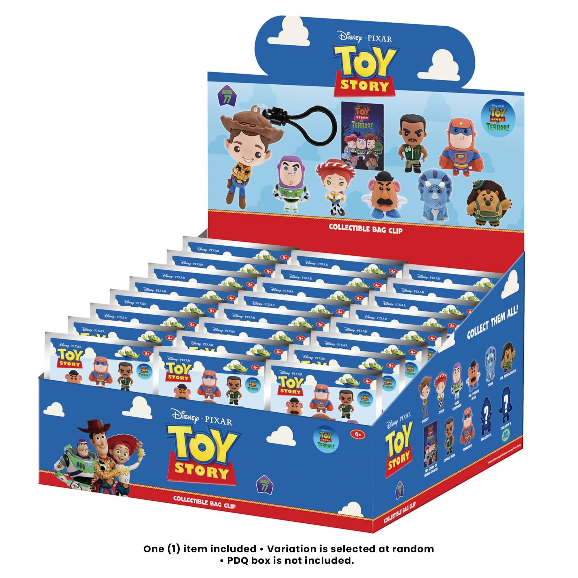 Disney Series 77 Toy Story Of Terror Blind Bag 3D Foam Bag Clip | 1 Random
