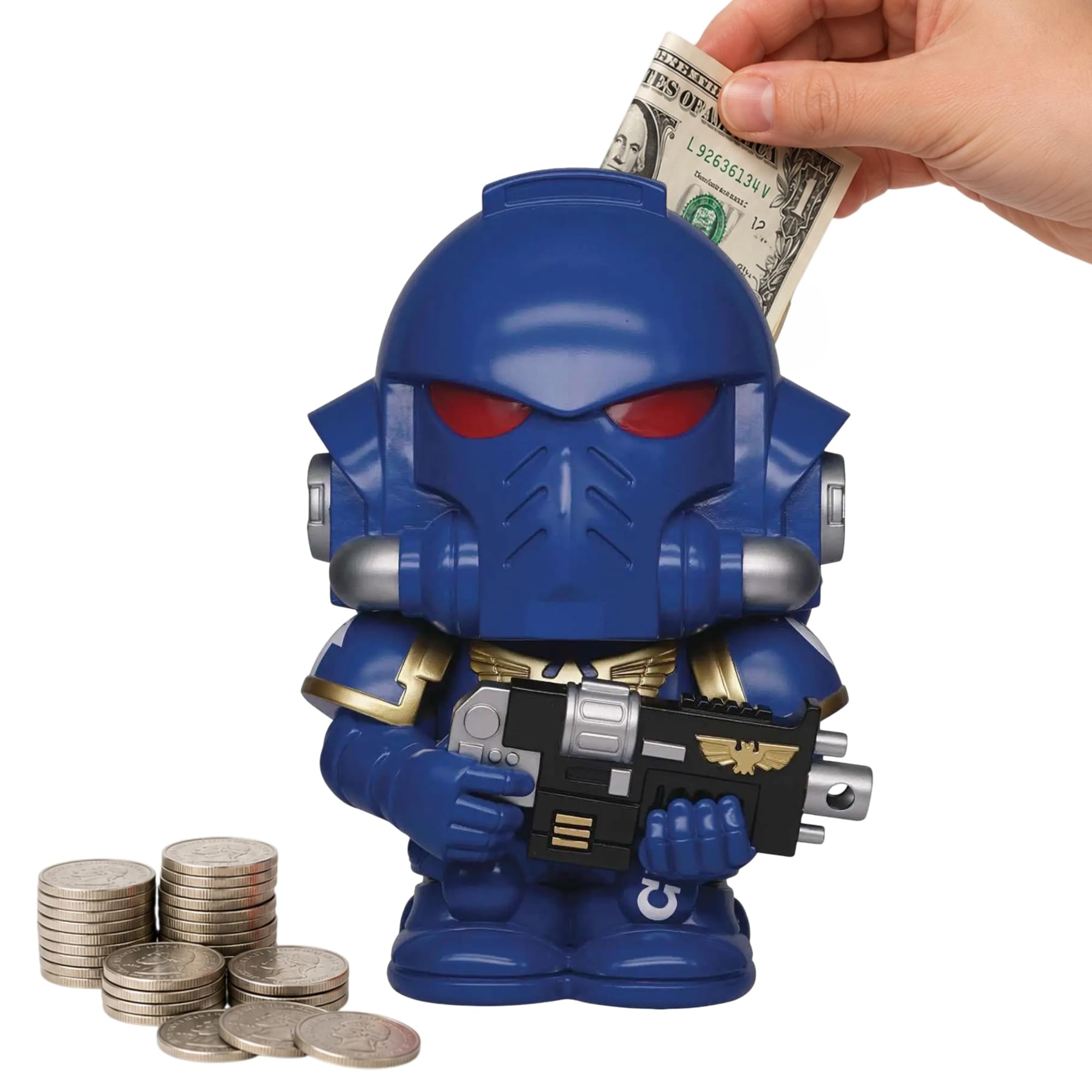 Warhammer 40K Ultramarine Intercessor  8-Inch PVC Figural Bank