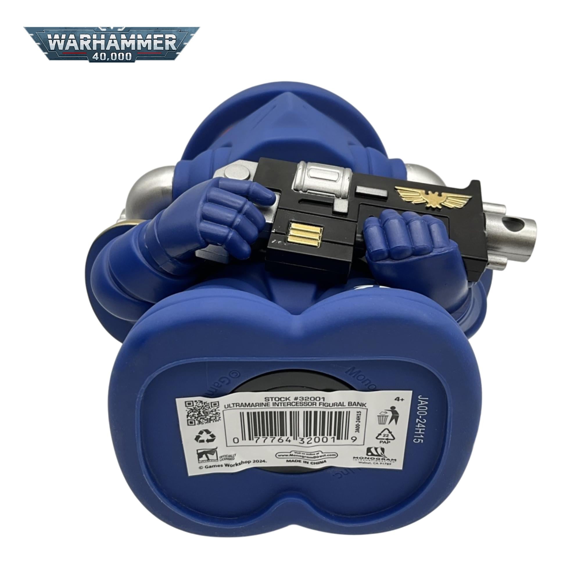 Warhammer 40K Ultramarine Intercessor  8-Inch PVC Figural Bank