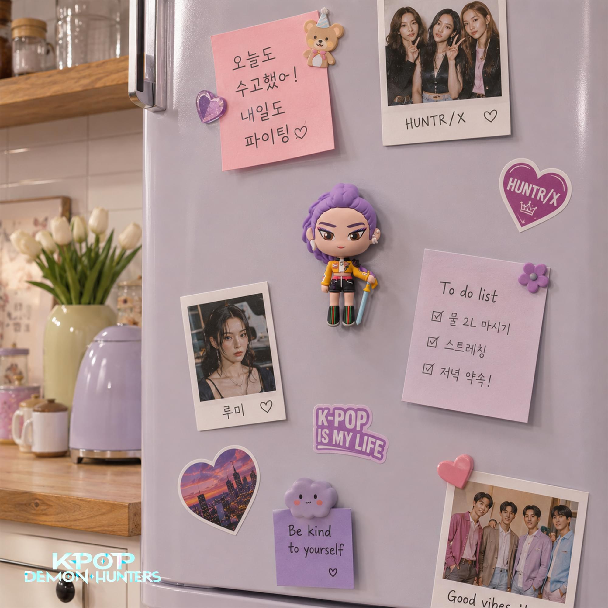 K-Pop Demon Hunters 2-Inch 3D Foam Magnet | Rumi