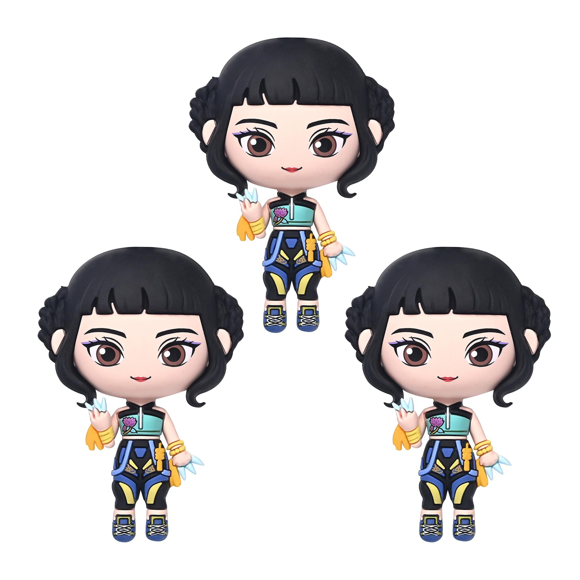 K-Pop Demon Hunters Zoey 3D Foam Magnets | Set Of 3