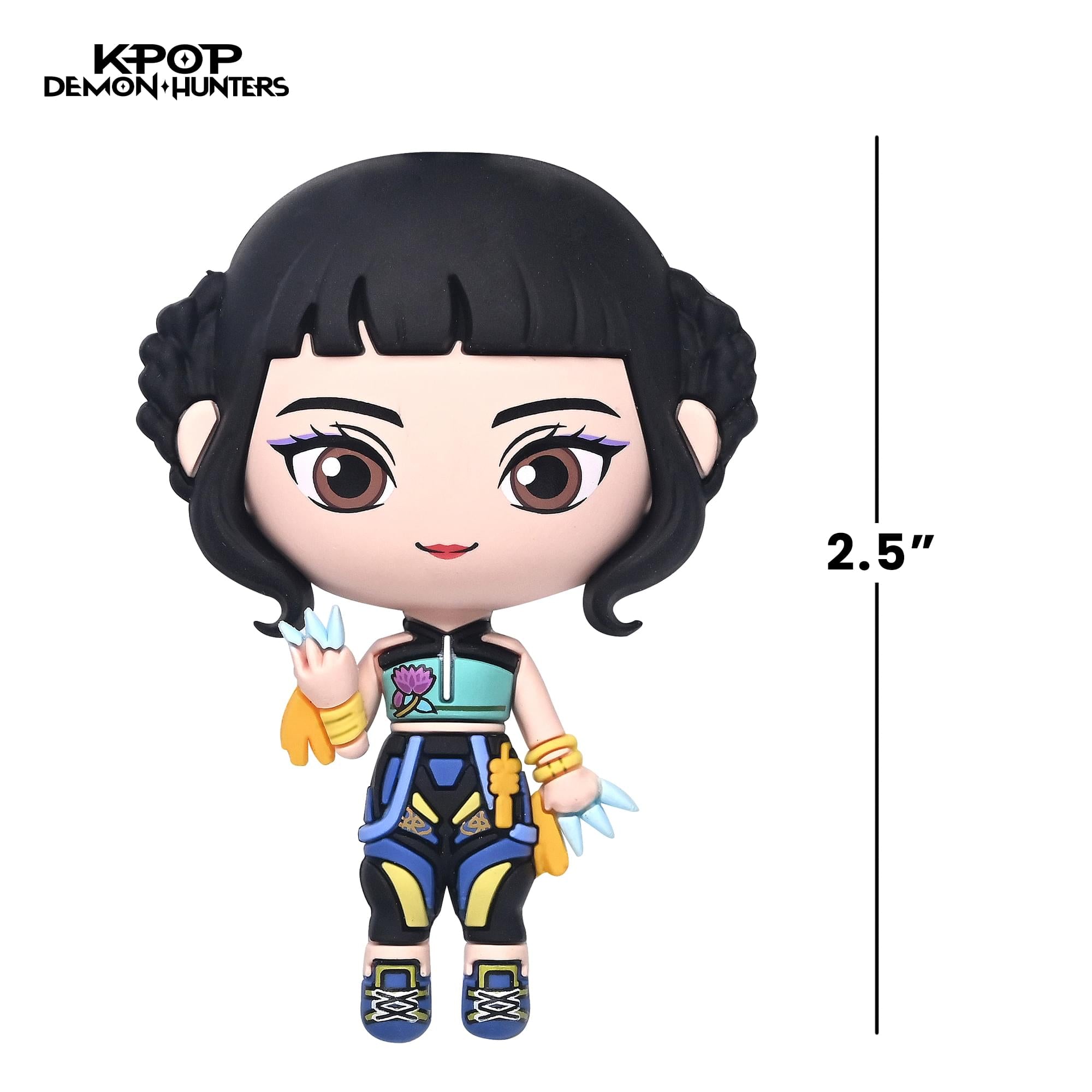 K-Pop Demon Hunters Zoey 3D Foam Magnets | Set Of 3