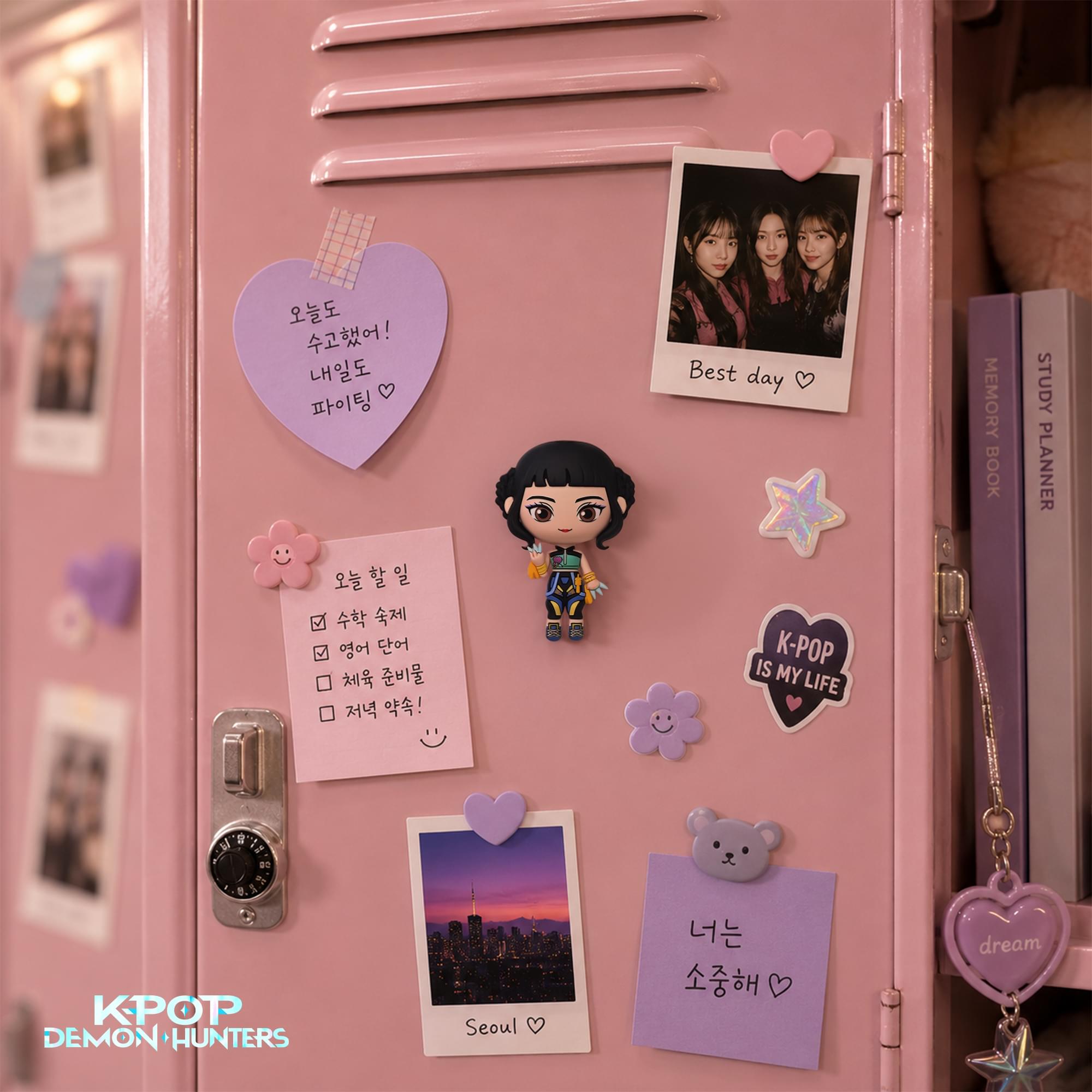 K-Pop Demon Hunters Zoey 3D Foam Magnets | Set Of 3
