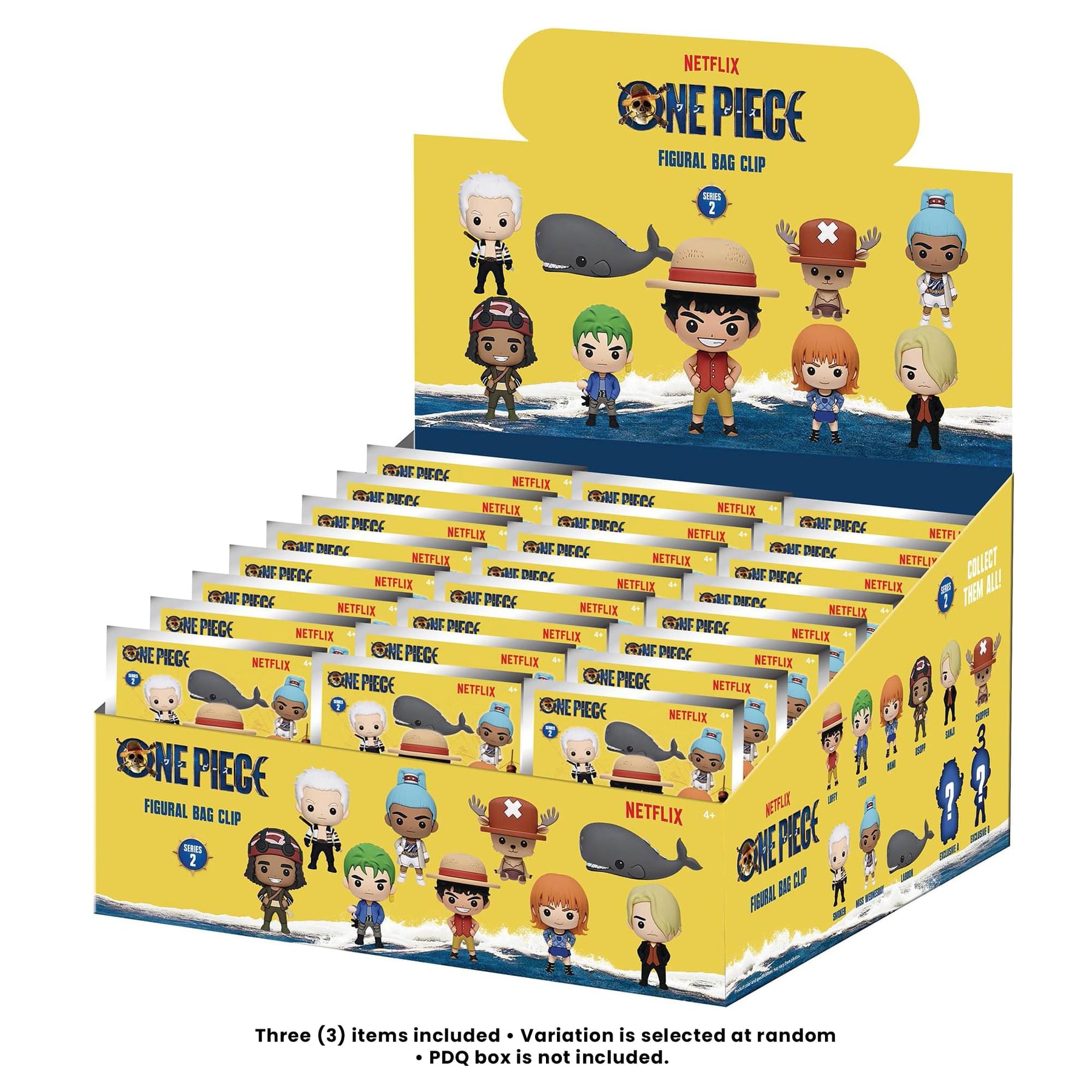 One Piece Series 2 Blind Bag 3D Foam Bag Clip | Set Of 3