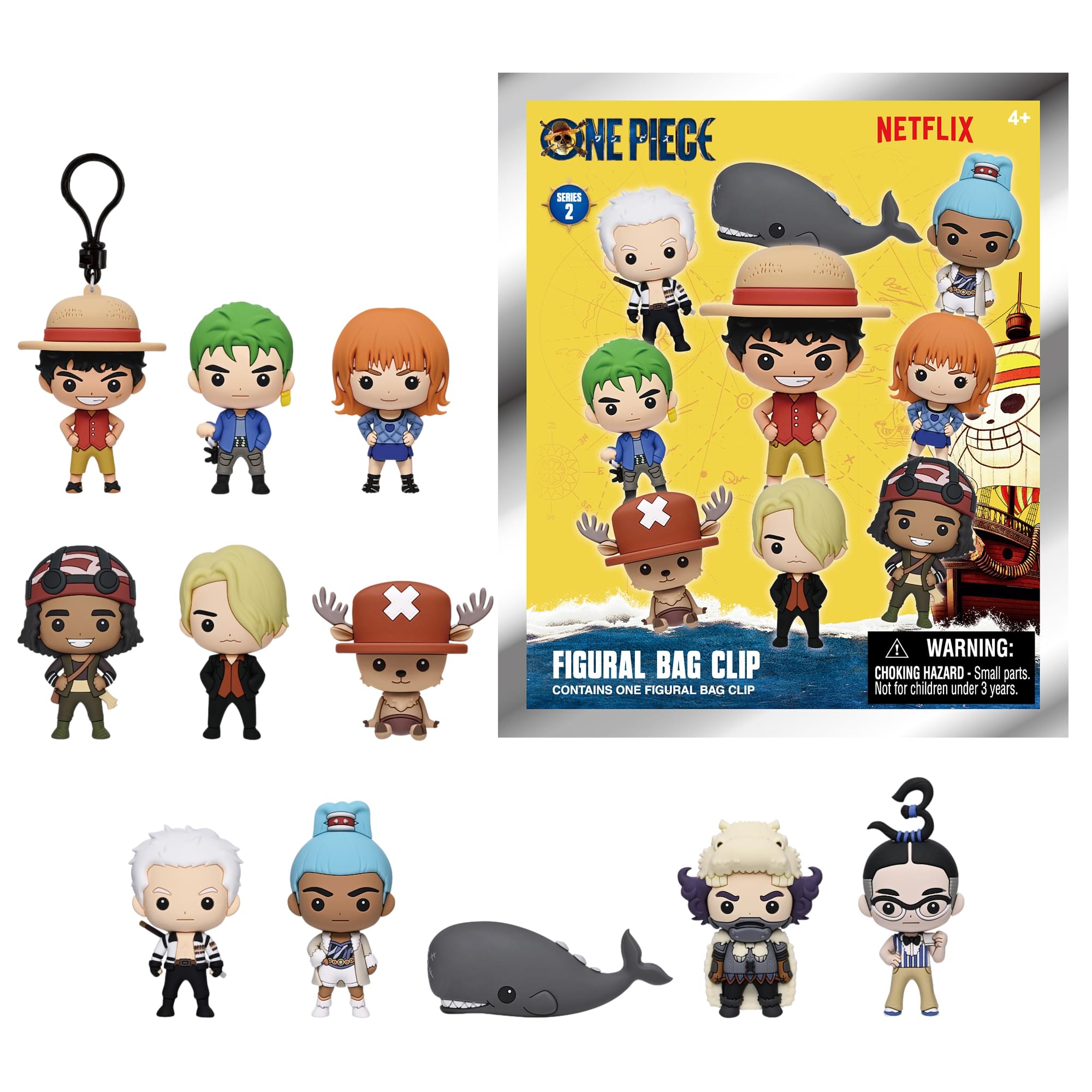 One Piece Series 2 Blind Bag 3D Foam Bag Clip | One Random
