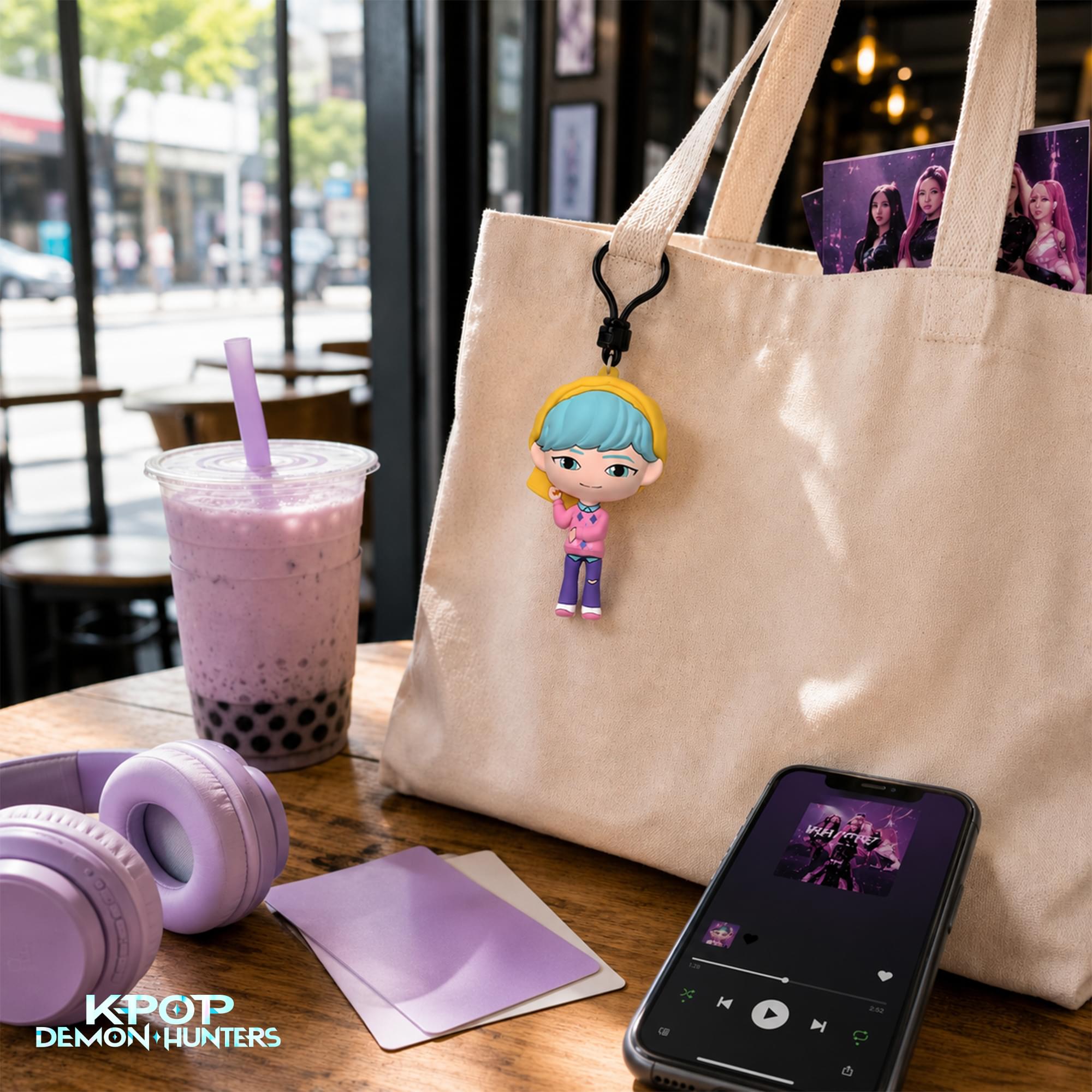 K-Pop Demon Hunters Series 1 Blind Bag 3D Foam Bag Clip | 3 Random