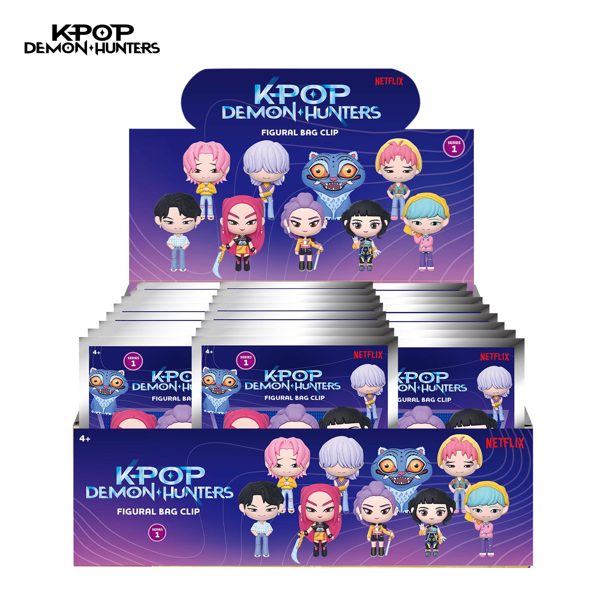 K-Pop Demon Hunters Series 1 Blind Bag 3D Foam Bag Clip | 3 Random