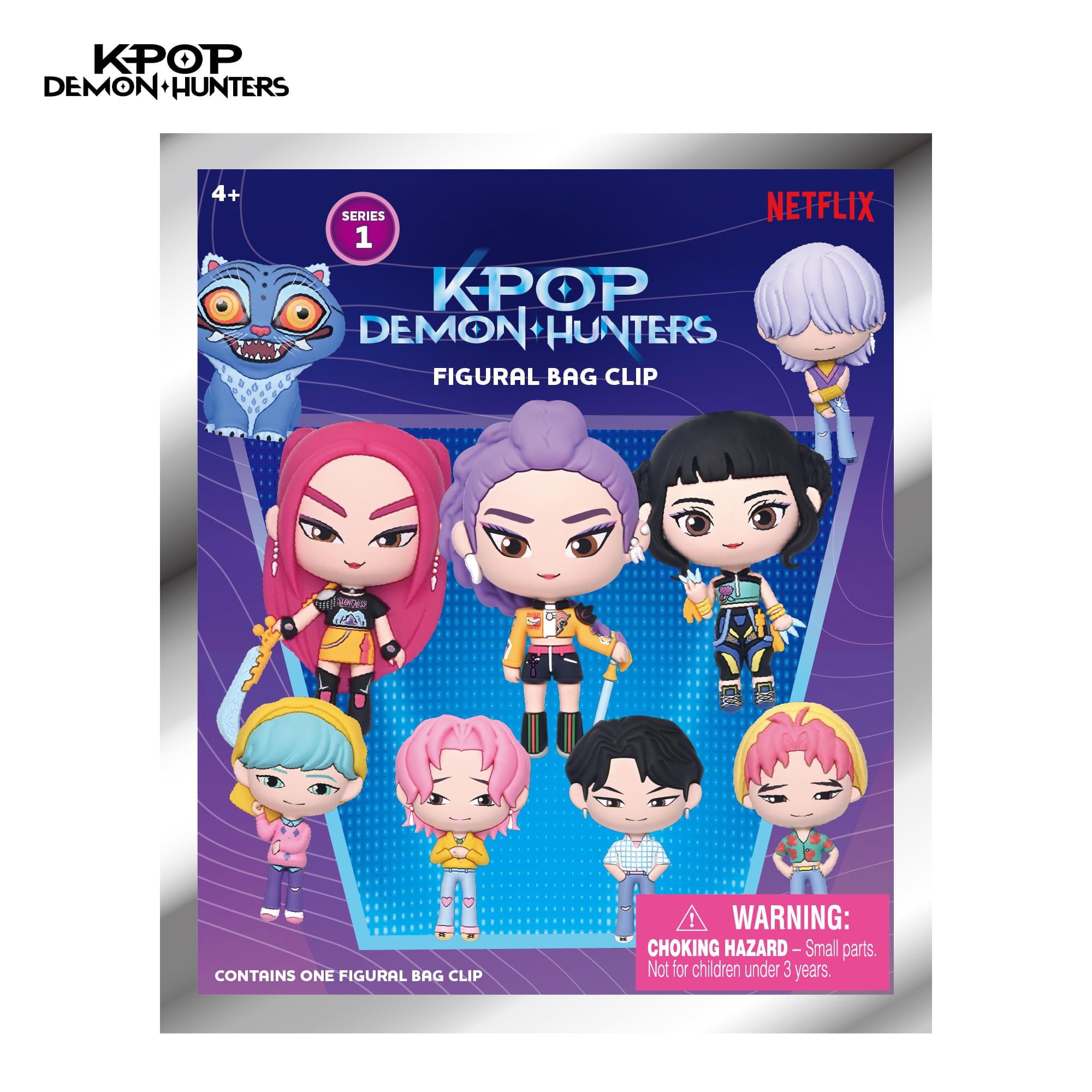 K-Pop Demon Hunters Series 1 Blind Bag 3D Foam Bag Clip | One Random
