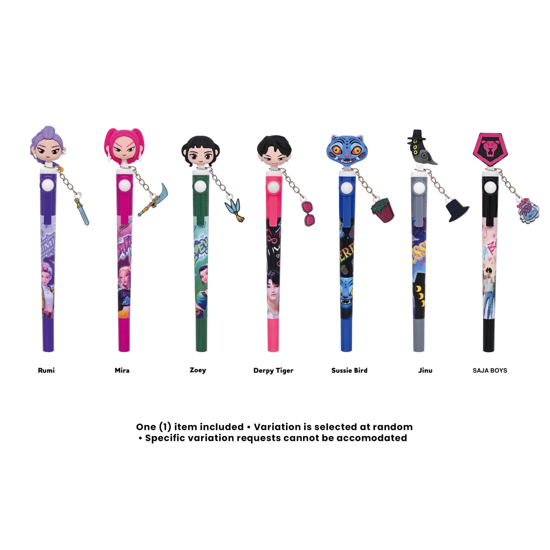 K-Pop Demon Hunters 3D Head Topper Spinning Pen | 1 Random