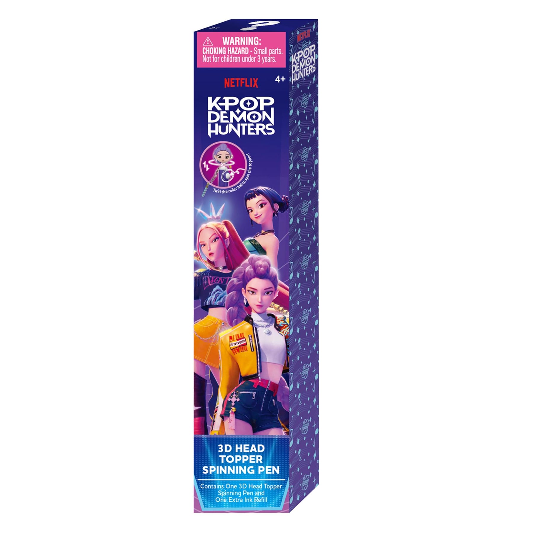 K-Pop Demon Hunters 3D Head Topper Spinning Pen | 1 Random