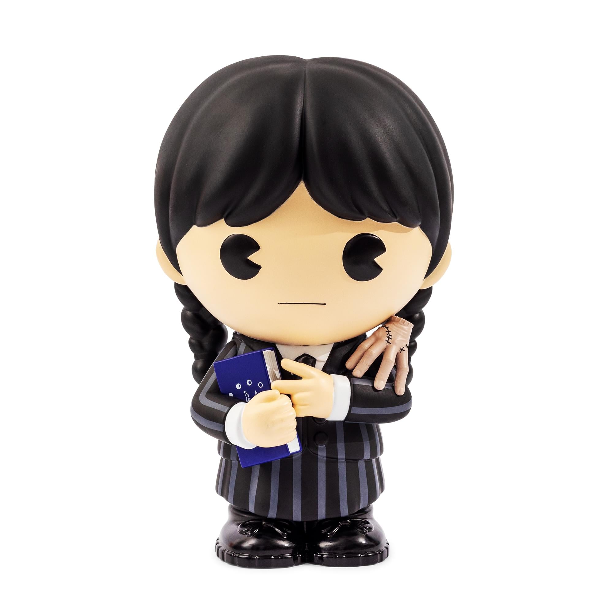The Addams Family Wednesday With Thing 8 Inch PVC Figural Bank