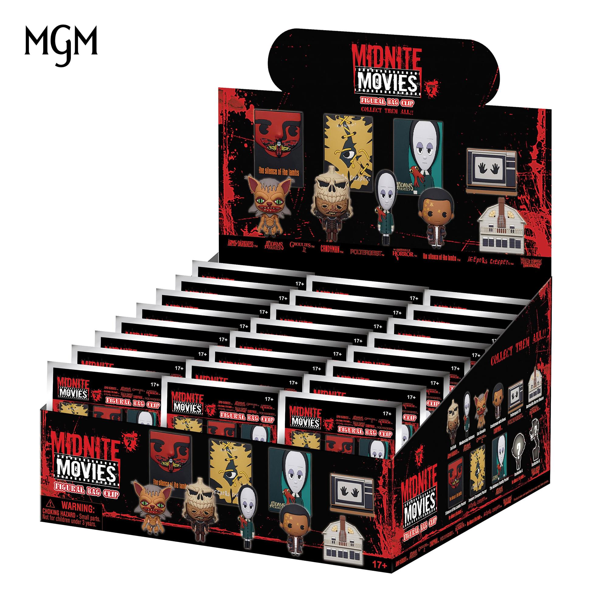 MGM Horror Series 2 Blind Bag 3D Foam Bag Clip | 3 Random