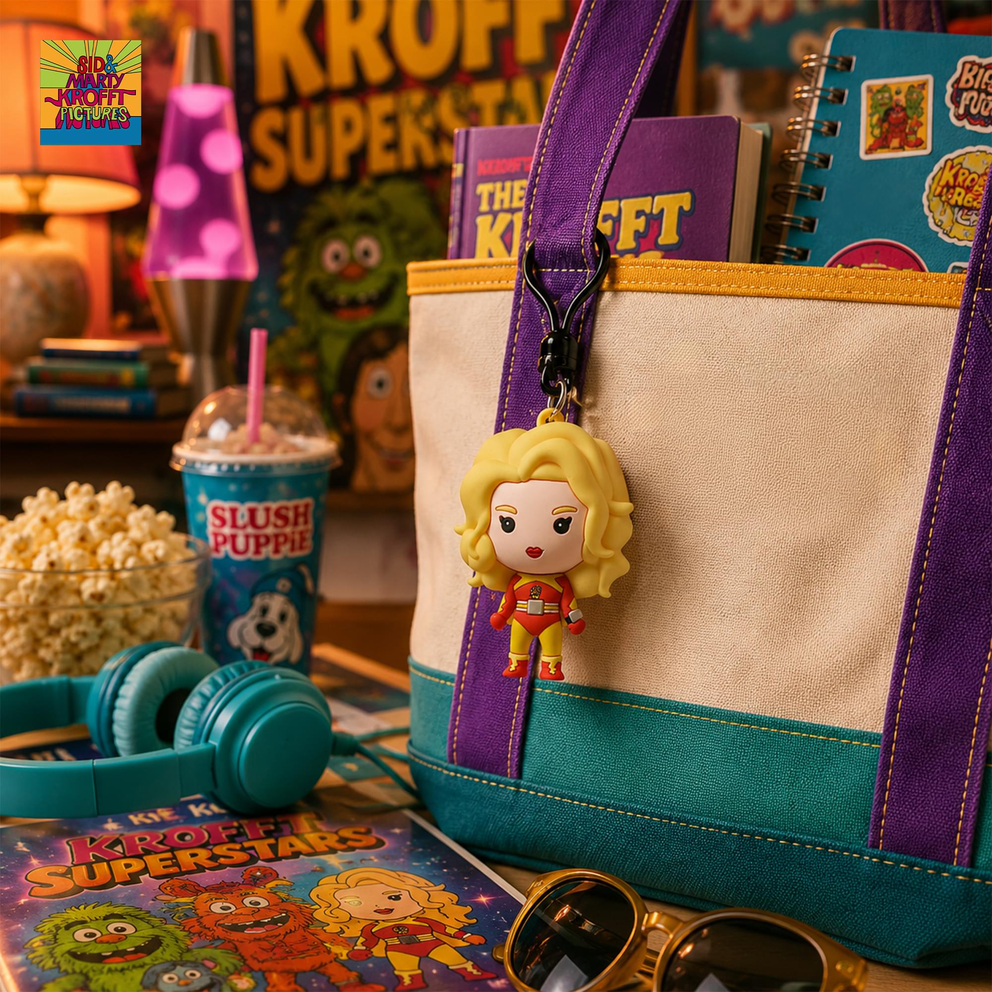 Krofft Superstars Series 1 Blind Bag 3D Foam Bag Clip | One Random