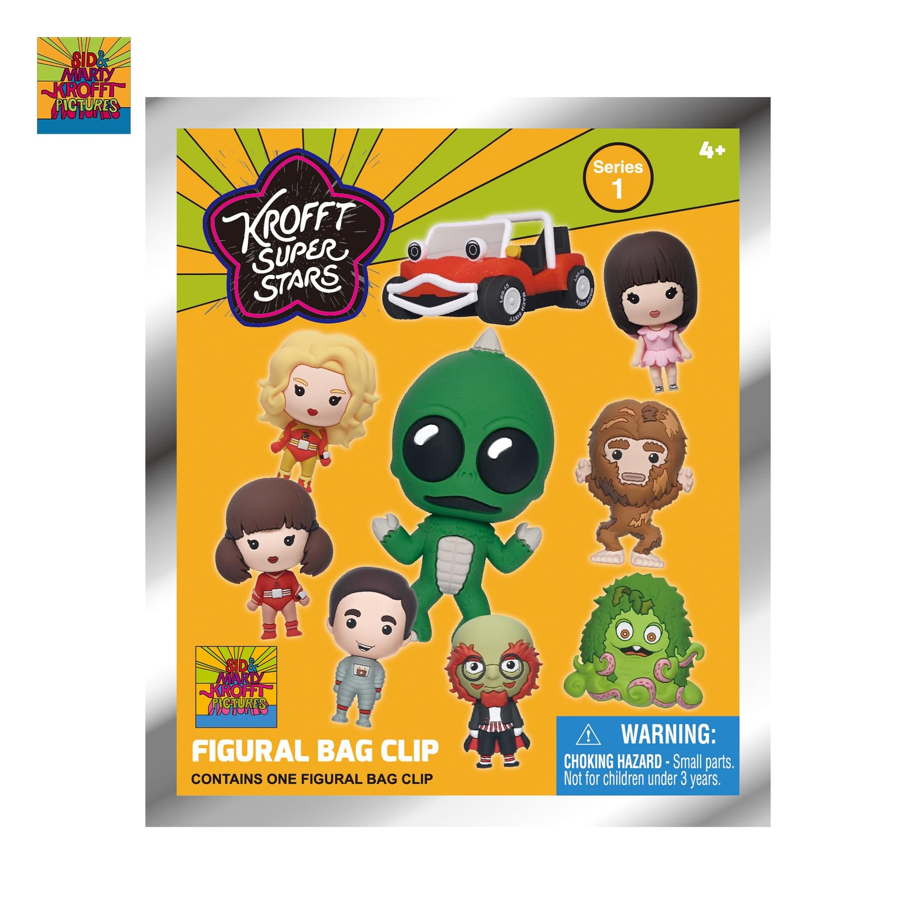 Krofft Superstars Series 1 Blind Bag 3D Foam Bag Clip | One Random