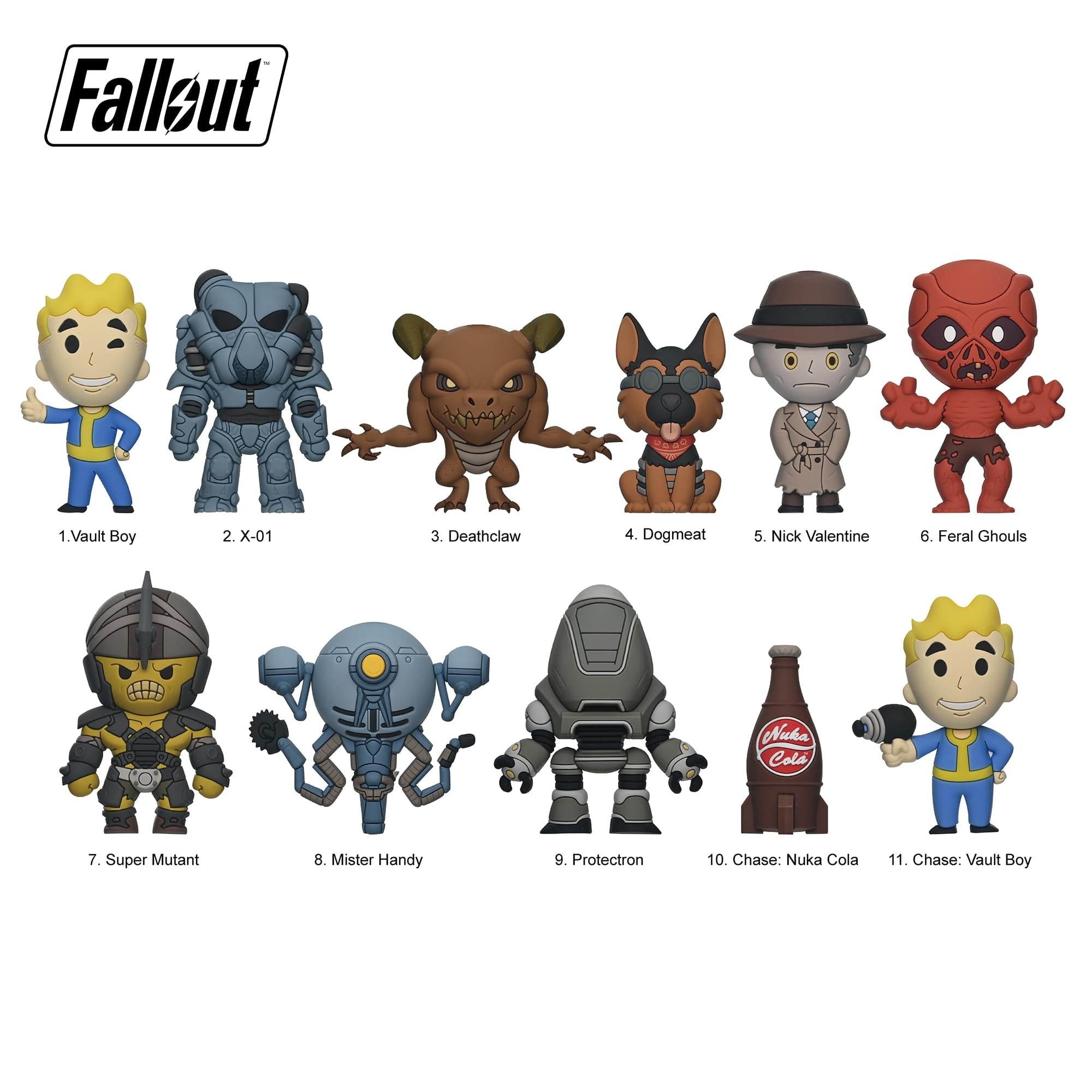 Fallout Series 1 Blind Bag 3D Foam Bag Clip | 3 Random