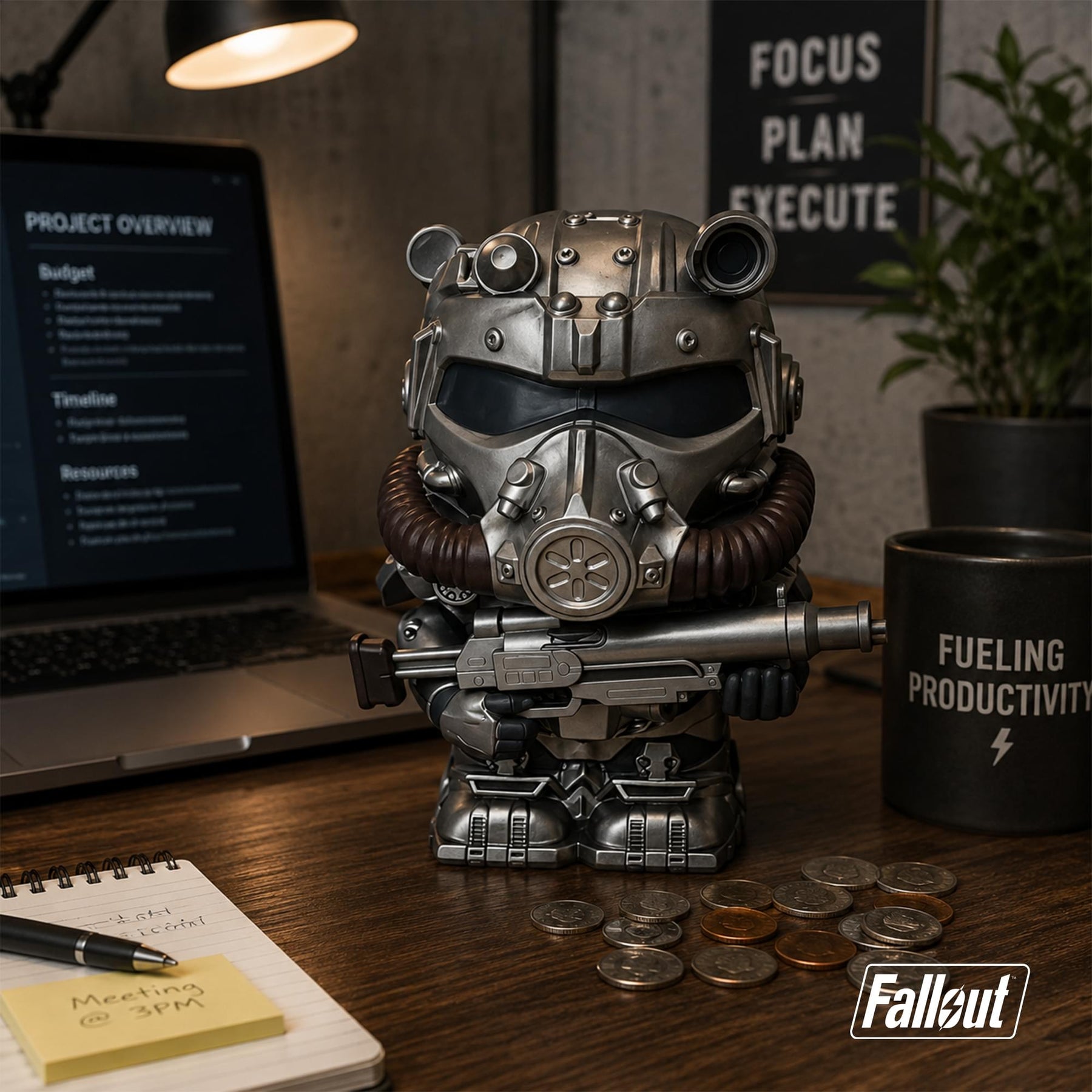 Fallout T-60 Power Armor 8-Inch PVC Figural Bank