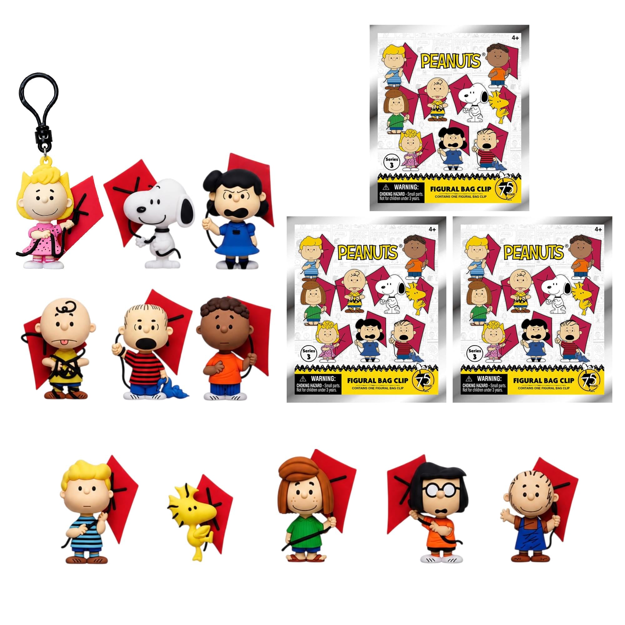 Peanuts Series 3 Blind Bag 3D Foam Bag Clip | 3 Random