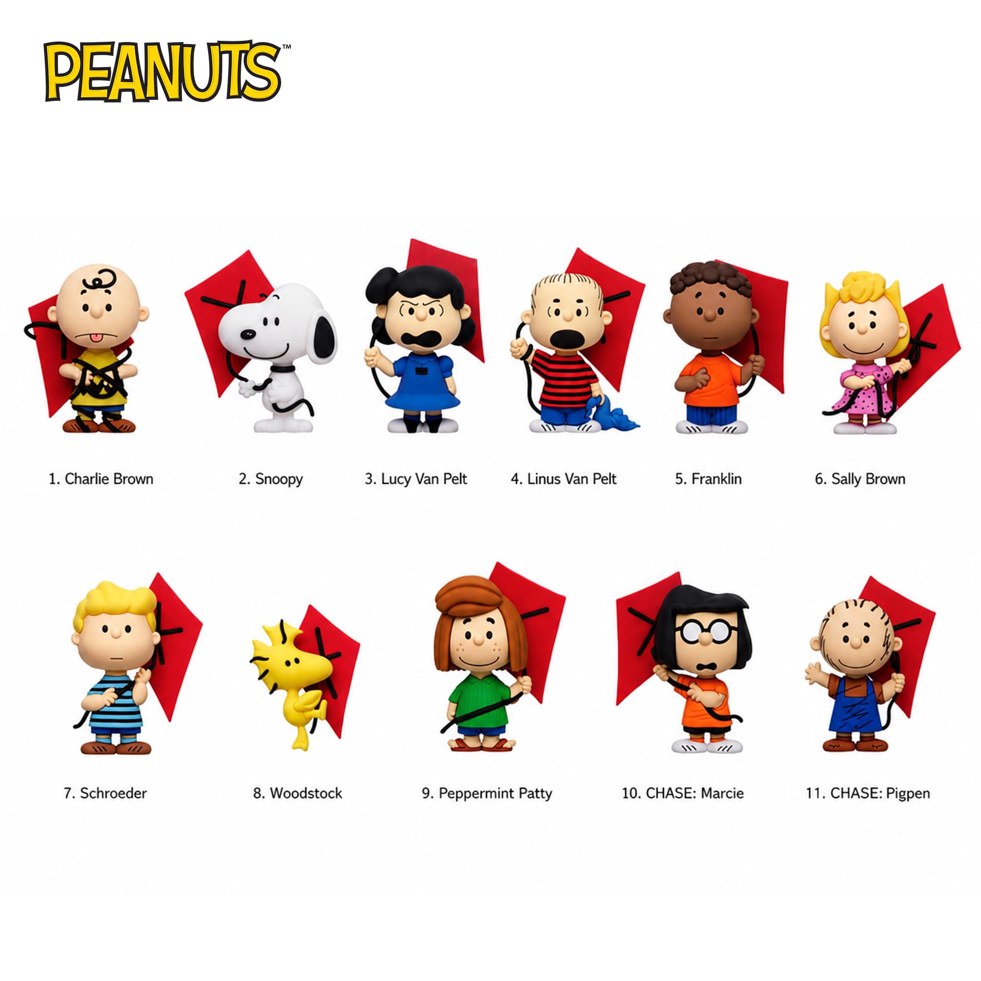 Peanuts Series 3 Blind Bag 3D Foam Bag Clip | 3 Random