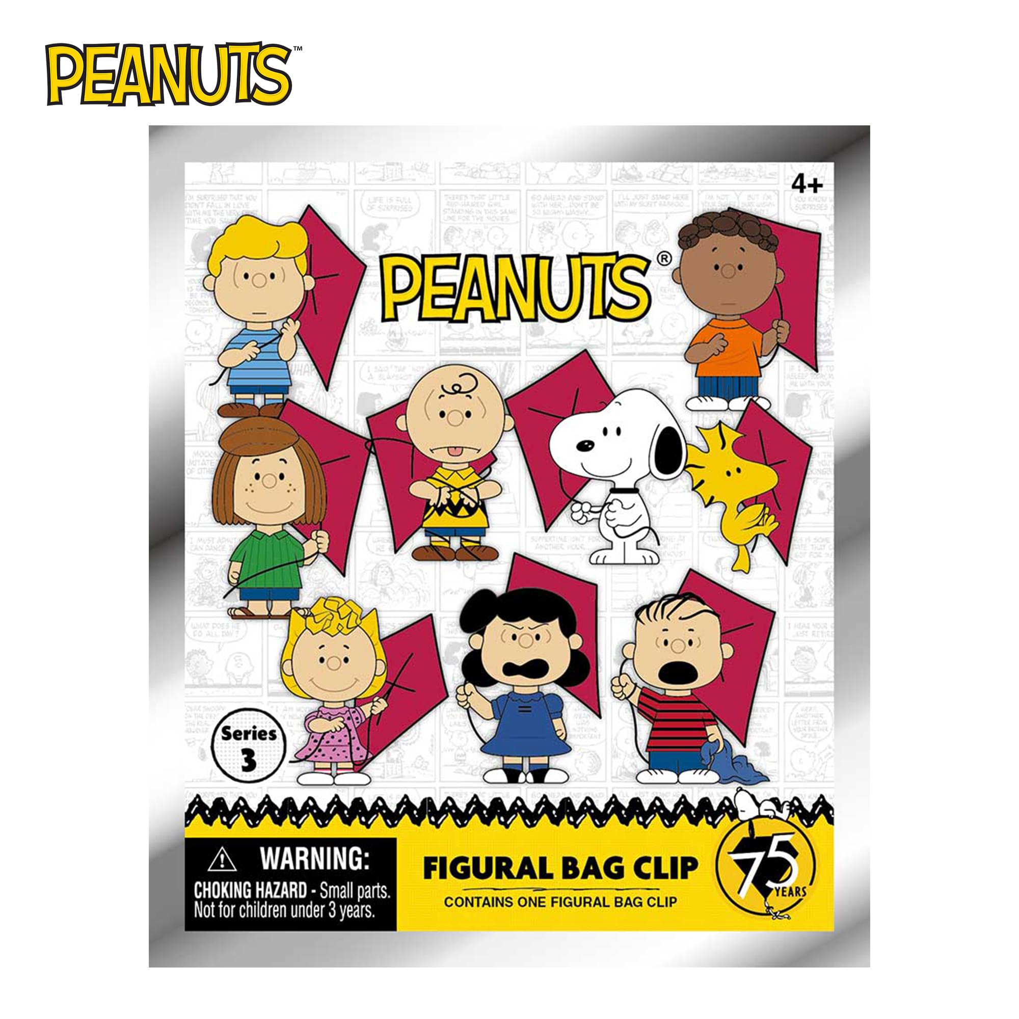Peanuts Series 3 Blind Bag 3D Foam Bag Clip | One Random