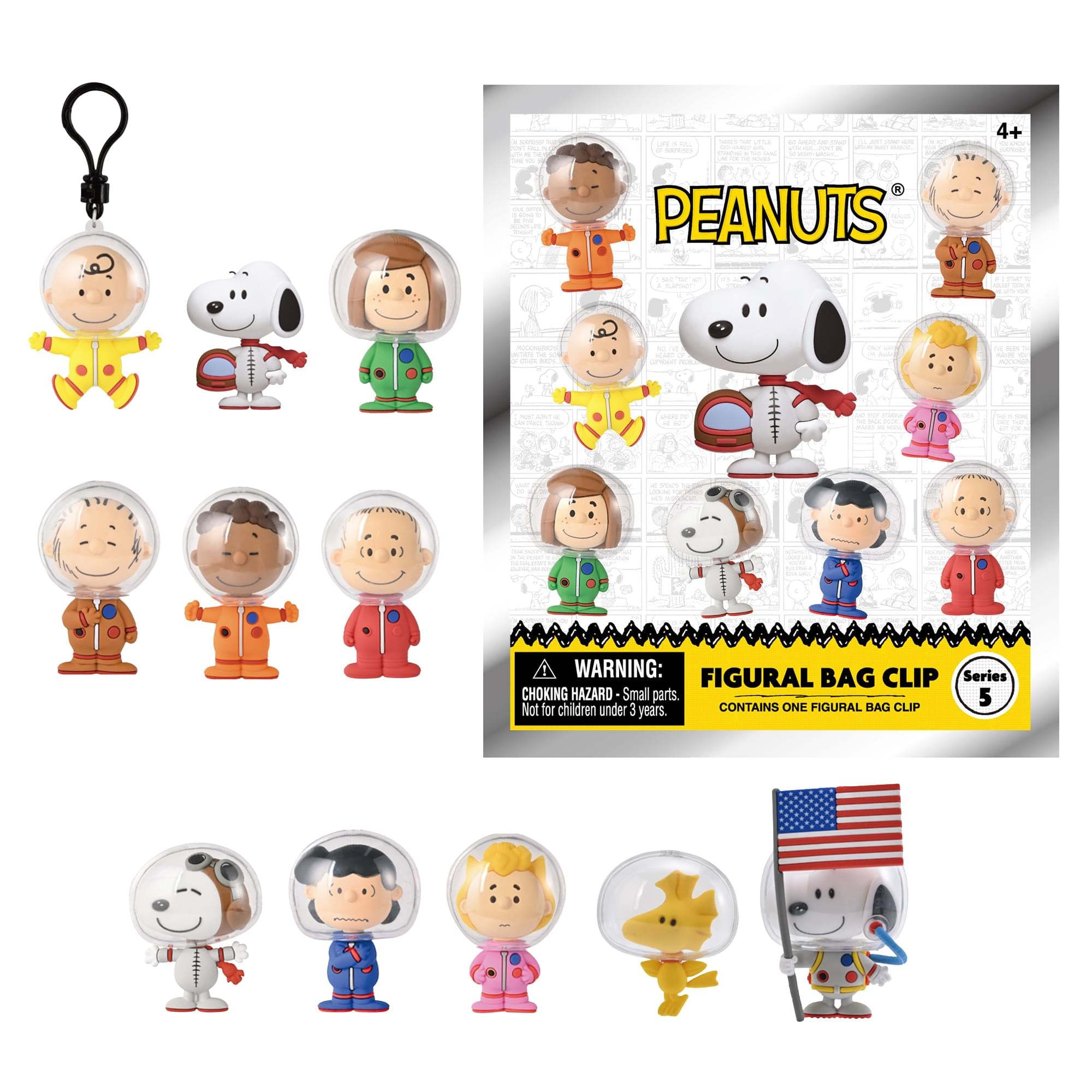 Peanuts Space Series 5 Blind Bag 3D Foam Bag Clip | 1 Random