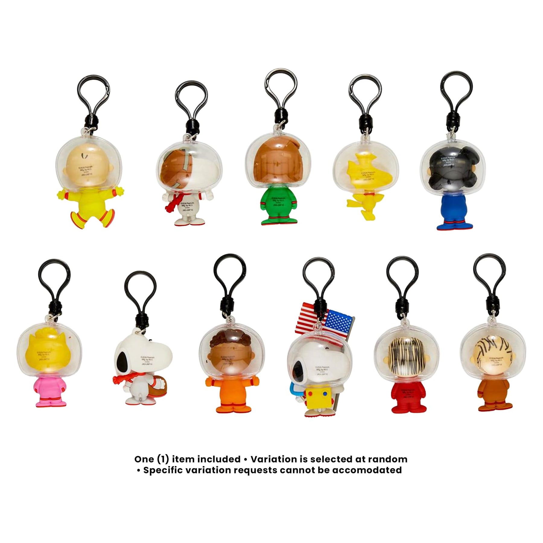 Peanuts Space Series 5 Blind Bag 3D Foam Bag Clip | 1 Random