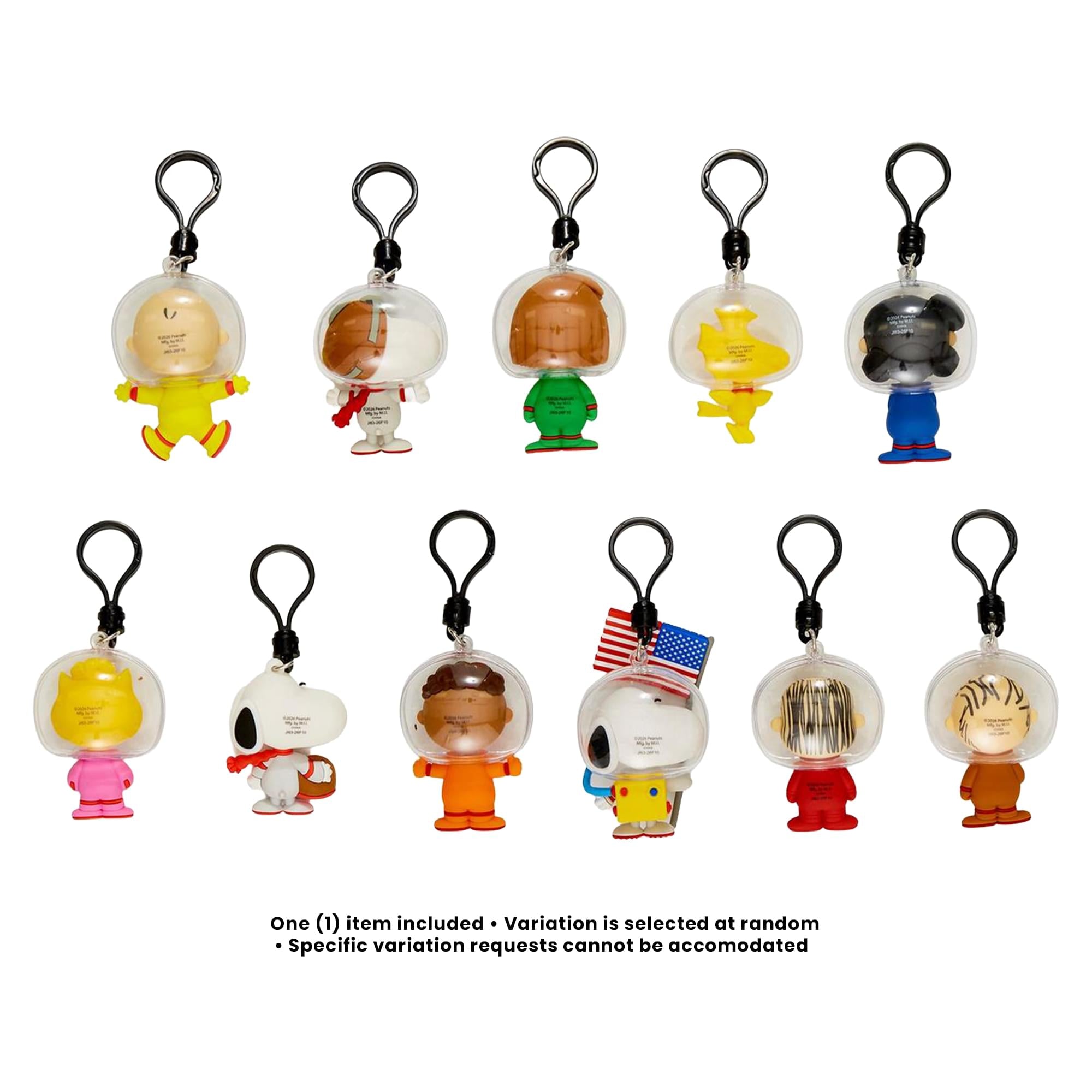 Peanuts Space Series 5 Blind Bag 3D Foam Bag Clip | 1 Random