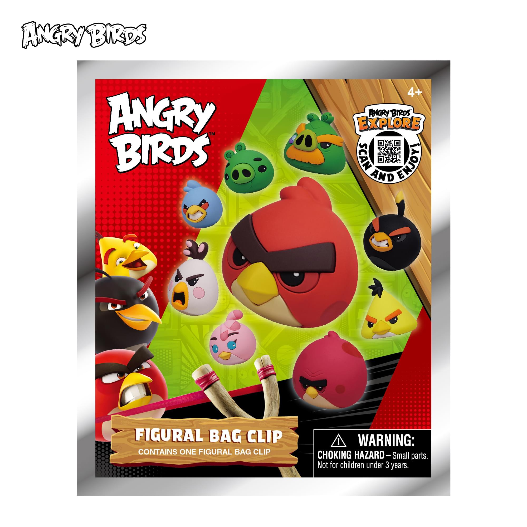 Angry Birds Series 1 Blind Bag 3D Foam Bag Clip | One Random