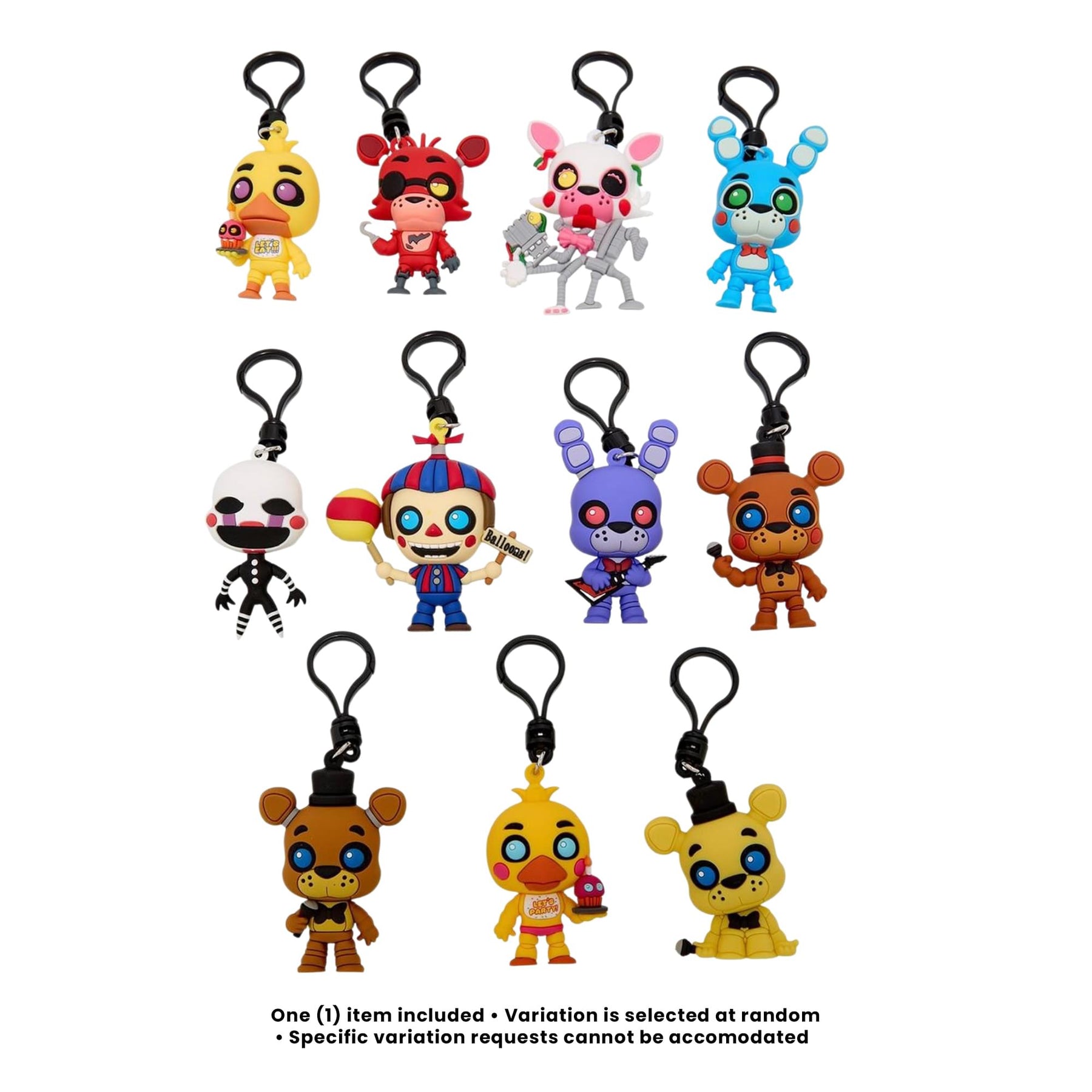Five Nights at Freddy's Series 1 Blind Bag 3D Foam Bag Clip | 1 Random