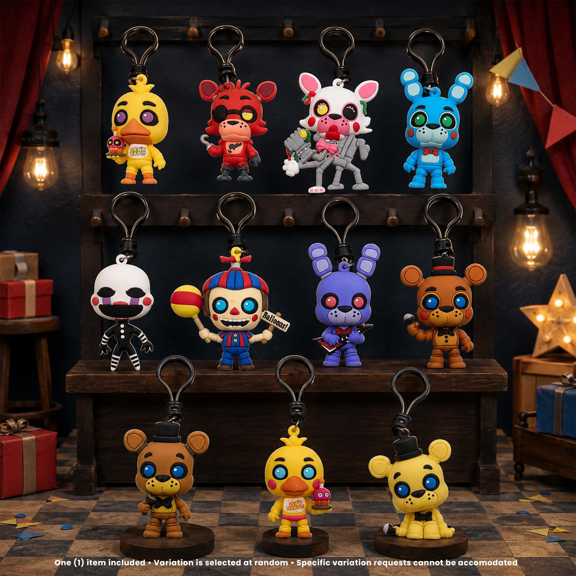 Five Nights at Freddy's Series 1 Blind Bag 3D Foam Bag Clip | 1 Random