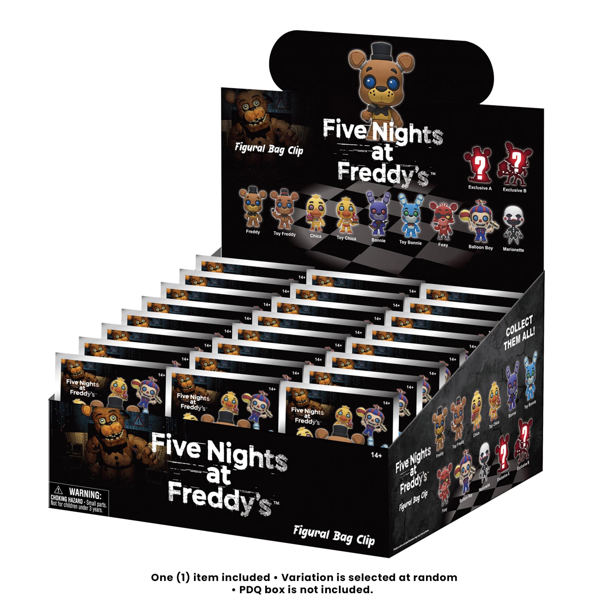 Five Nights at Freddy's Series 1 Blind Bag 3D Foam Bag Clip | 1 Random
